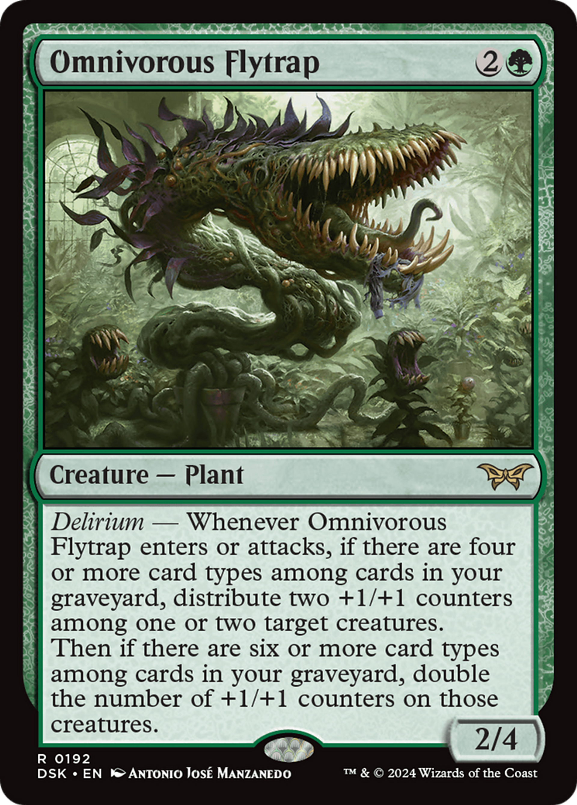 Omnivorous Flytrap — Duskmourn: House of Horror — Magic: The Gathering