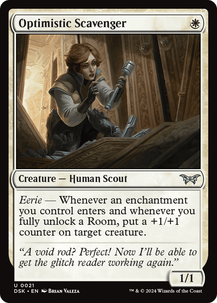 Optimistic Scavenger — Duskmourn: House of Horror — Magic: The Gathering