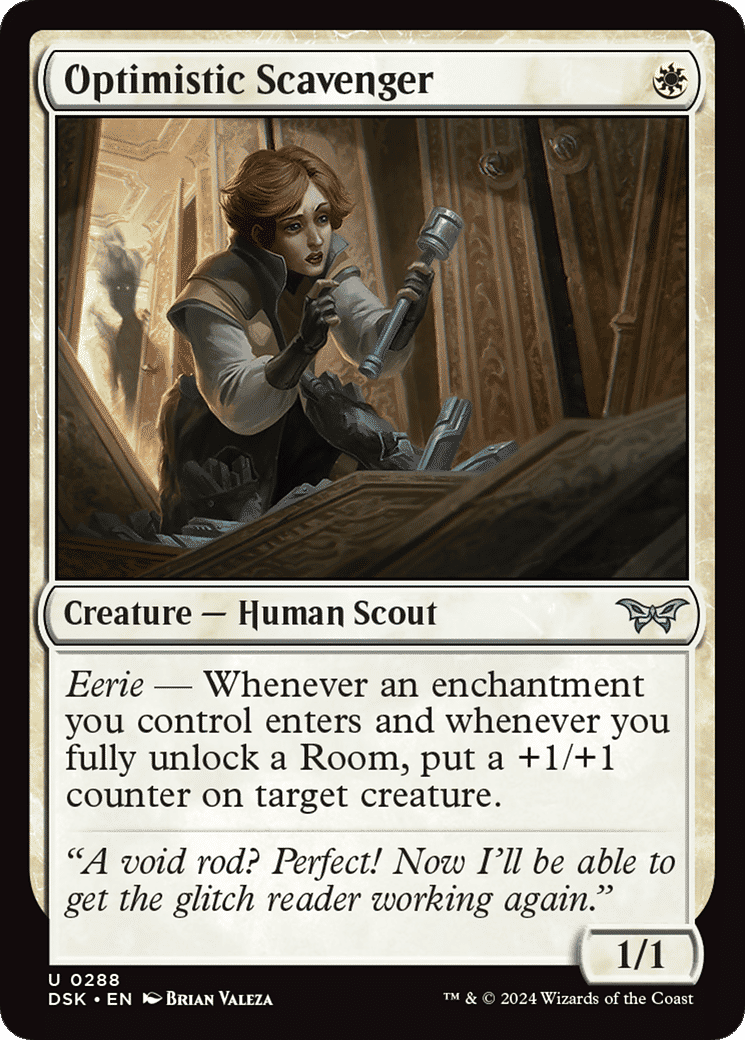 Optimistic Scavenger — Duskmourn: House of Horror — Magic: The Gathering