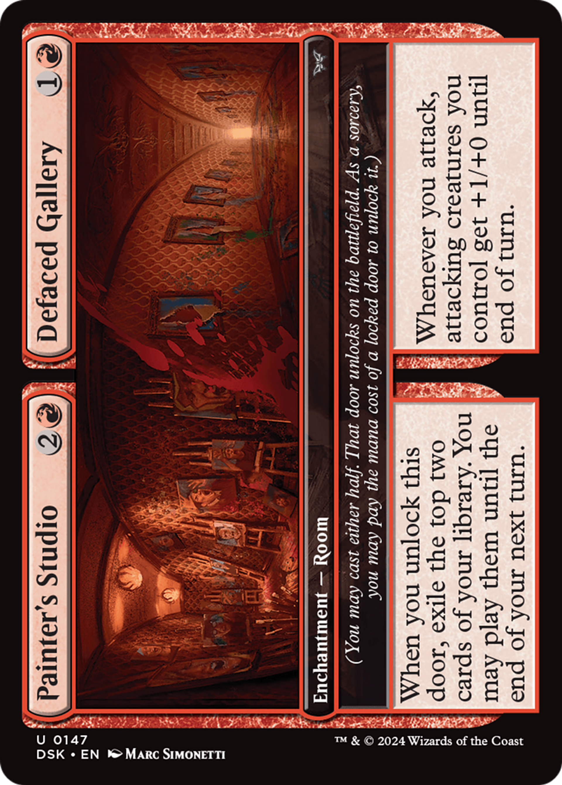 Atelier de peintre // Galerie dégradée — Duskmourn: House of Horror — Magic: The Gathering