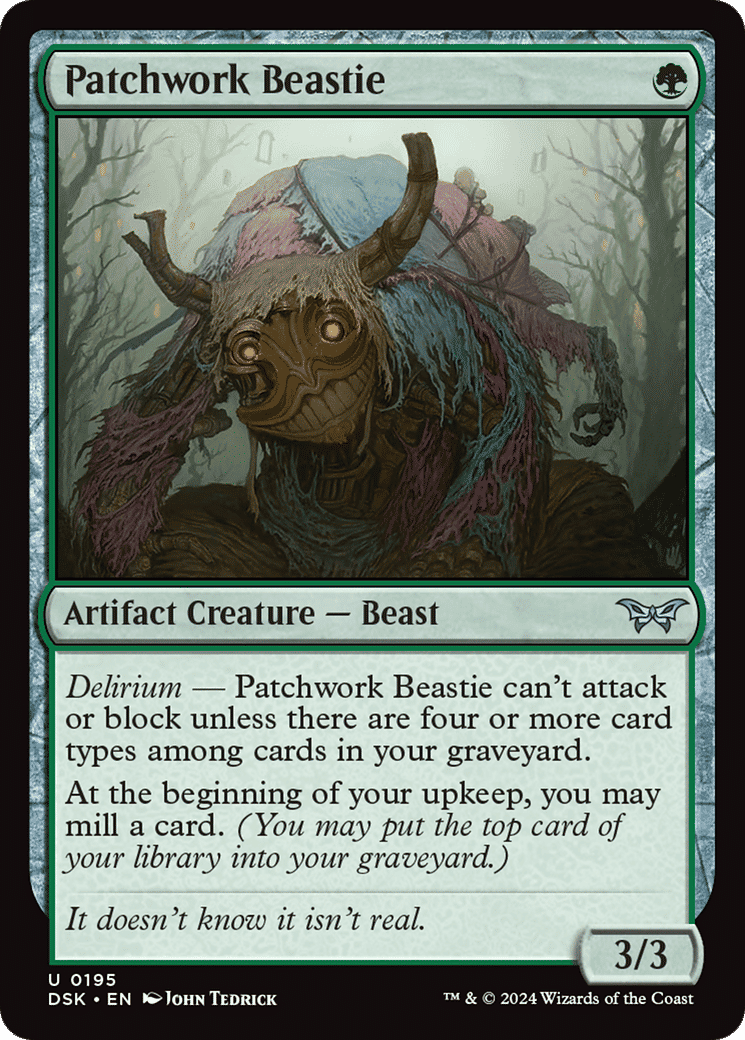 Patchwork Beastie — Duskmourn: House of Horror — Magic: The Gathering