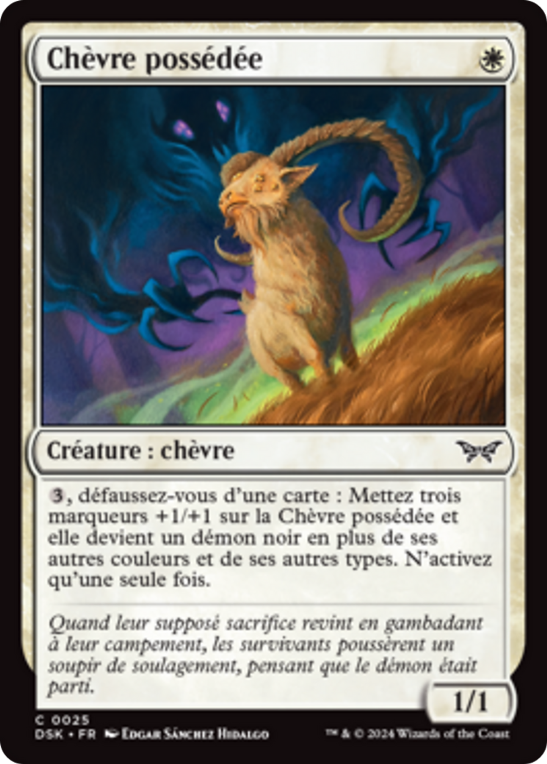 Chèvre possédée — Duskmourn: House of Horror — Magic: The Gathering