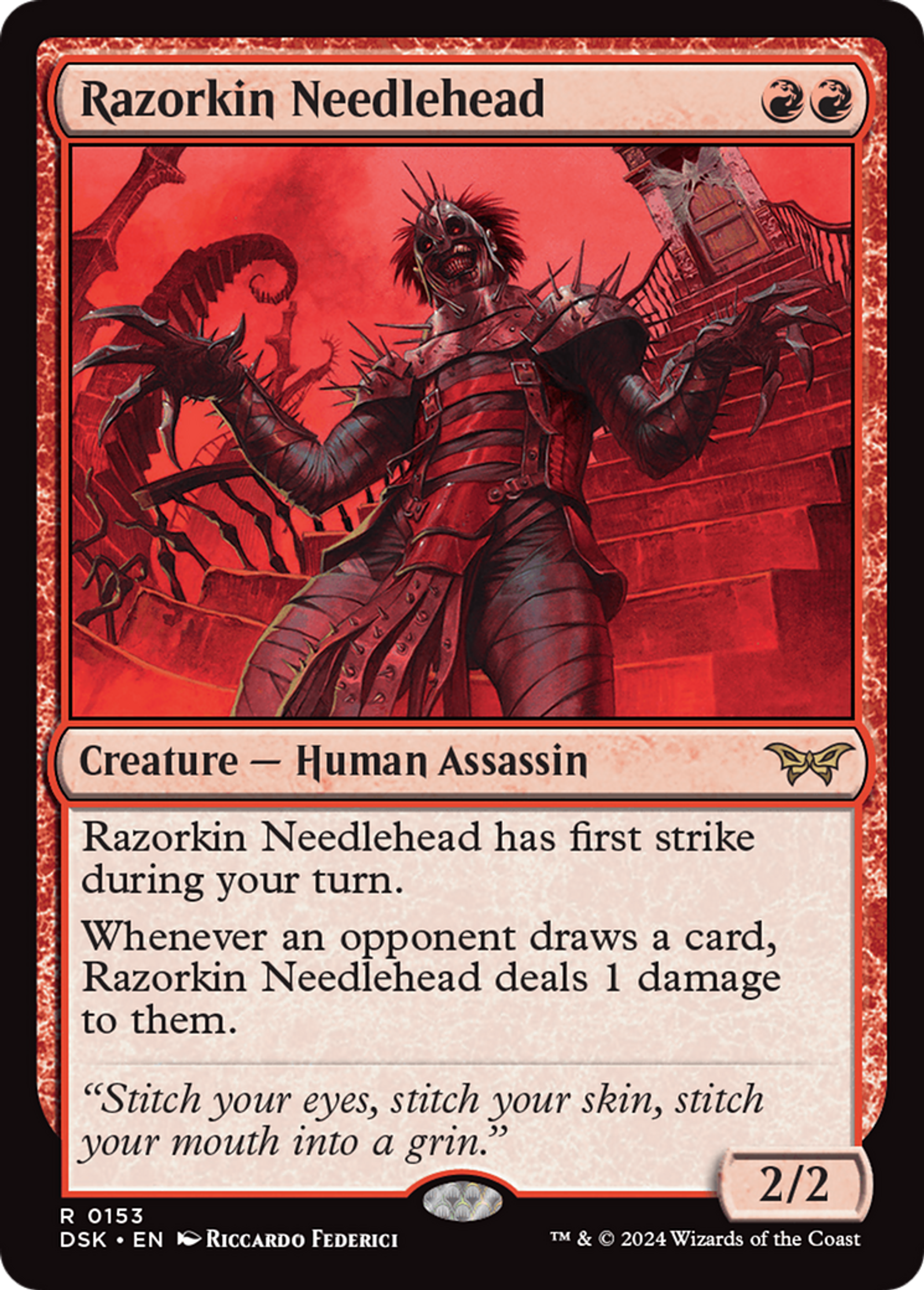 Razorkin Needlehead — Duskmourn: House of Horror — Magic: The Gathering