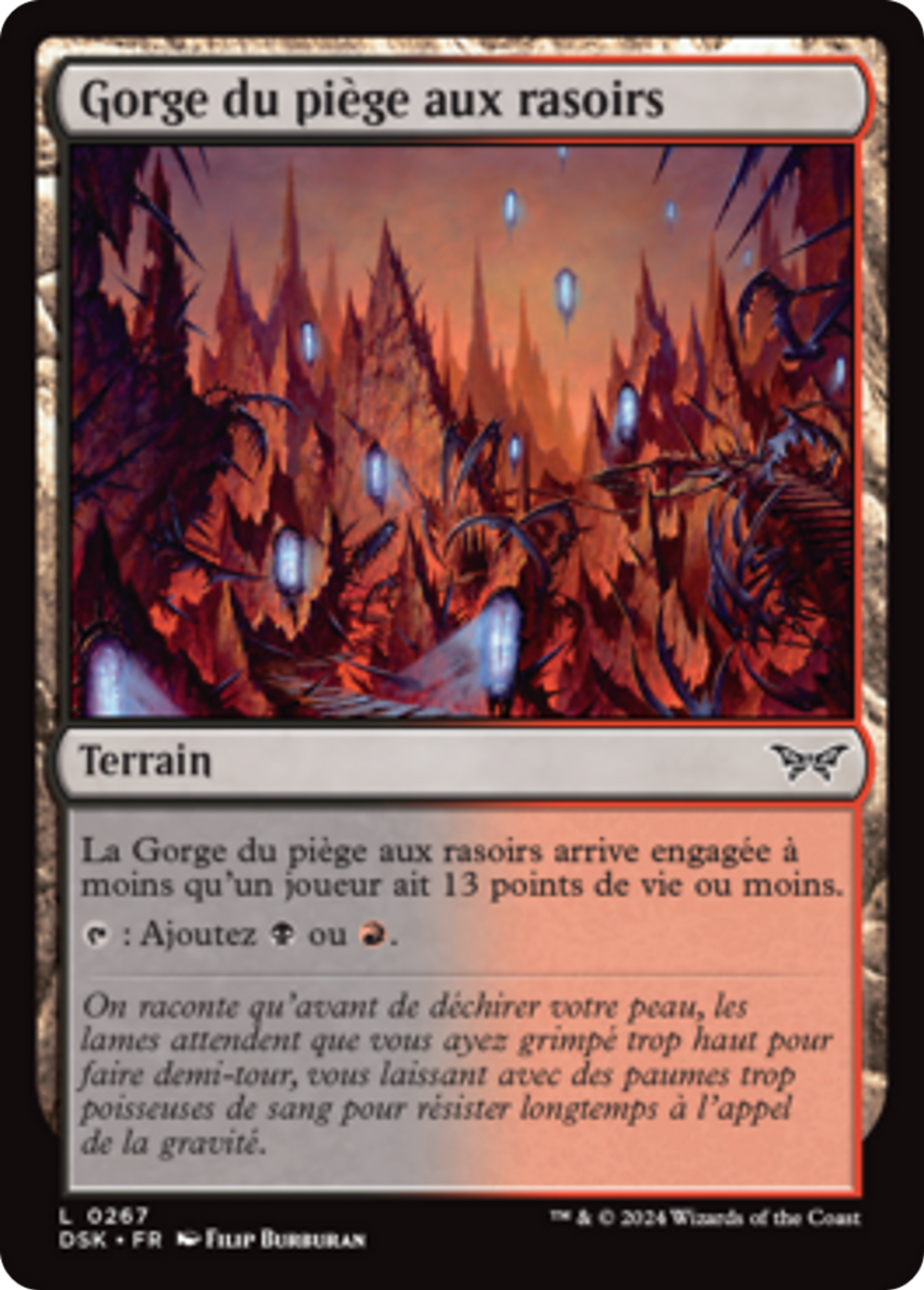 Gorge du piège aux rasoirs — Duskmourn: House of Horror — Magic: The Gathering