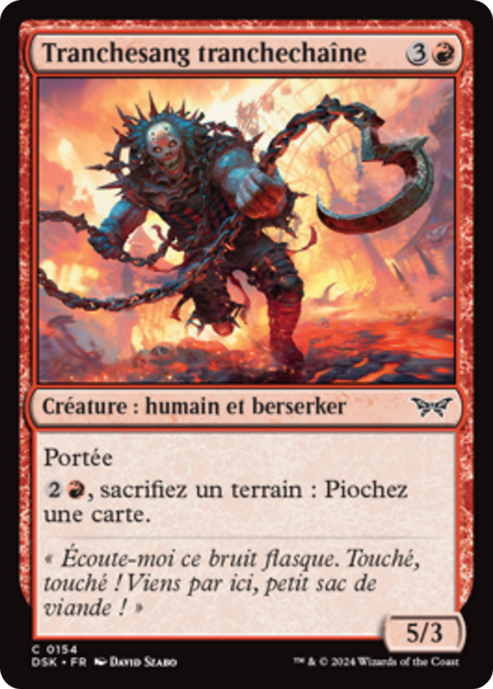 Tranchesang tranchechaîne — Duskmourn: House of Horror — Magic: The Gathering