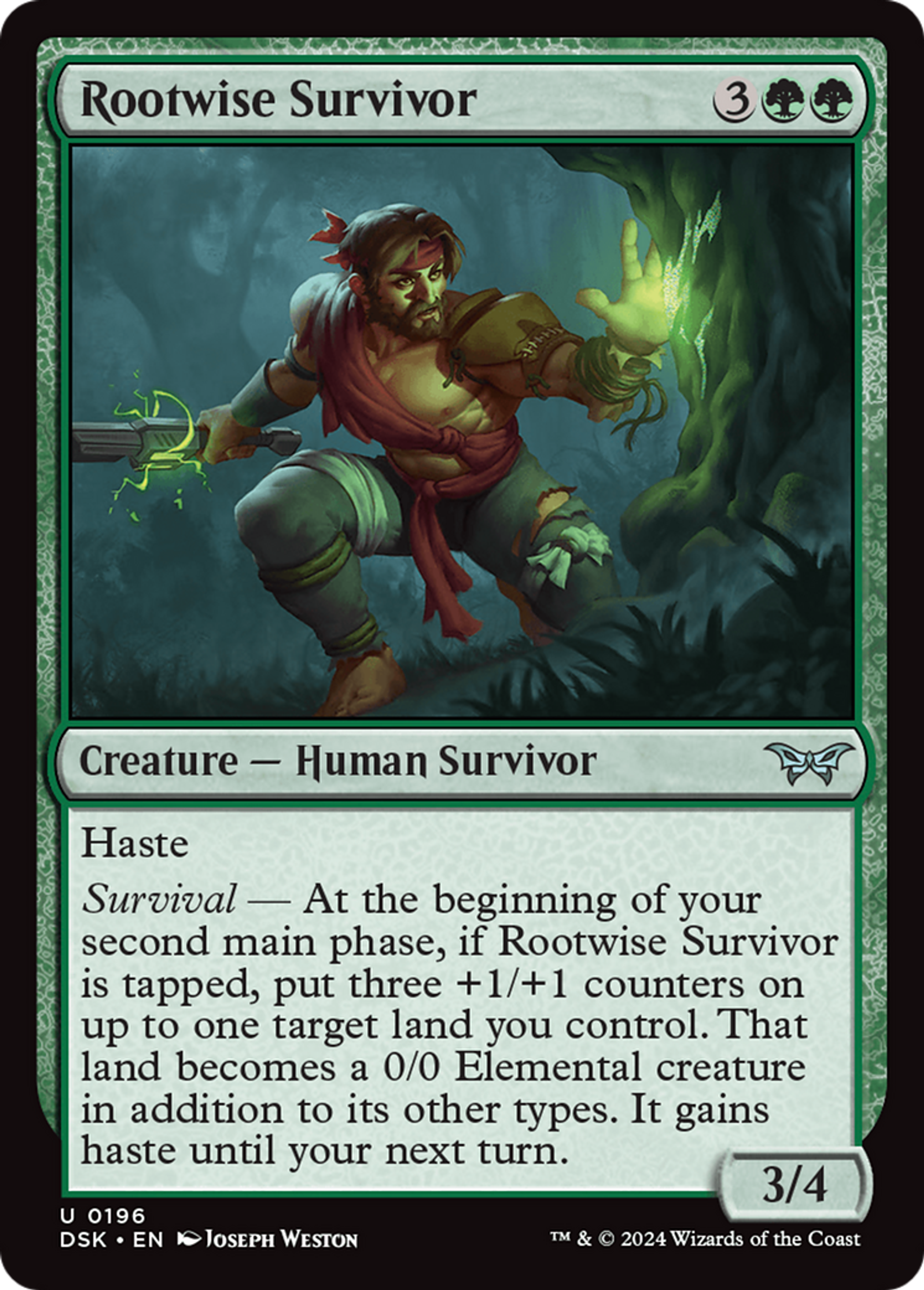 Survivant sageracine — Duskmourn: House of Horror — Magic: The Gathering