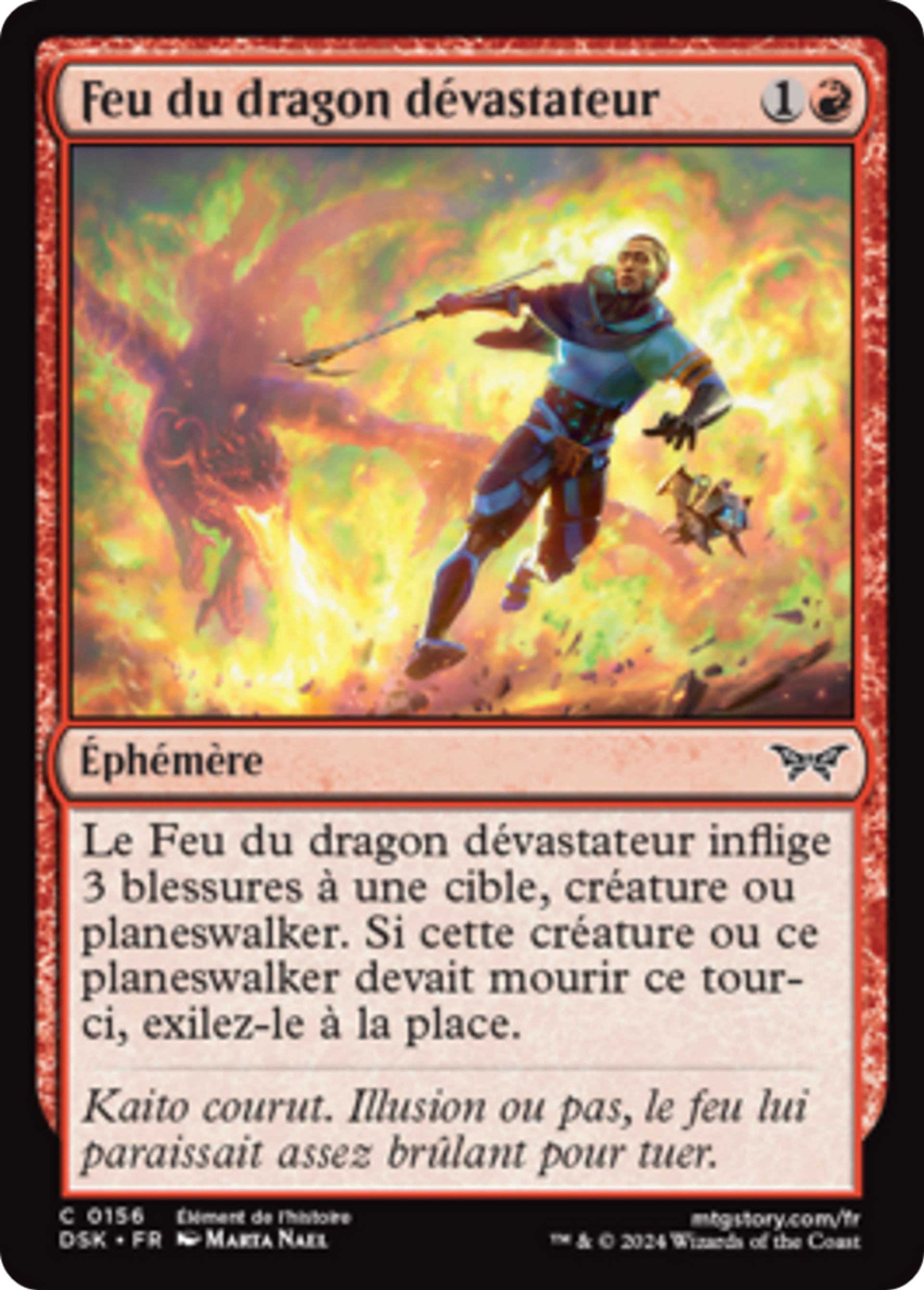 Feu du dragon dévastateur — Duskmourn: House of Horror — Magic: The Gathering