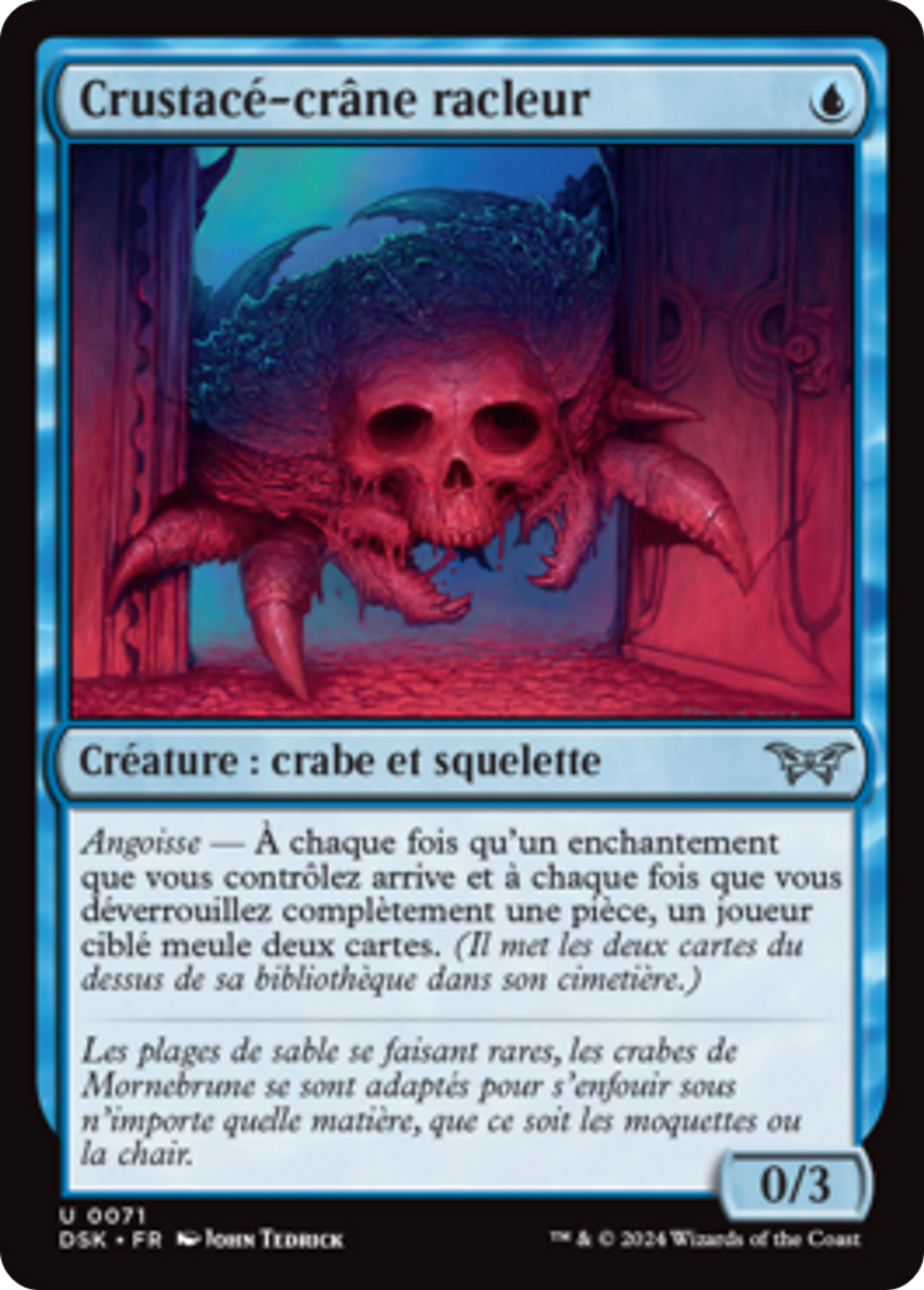 Crustacé-crâne racleur — Duskmourn: House of Horror — Magic: The Gathering