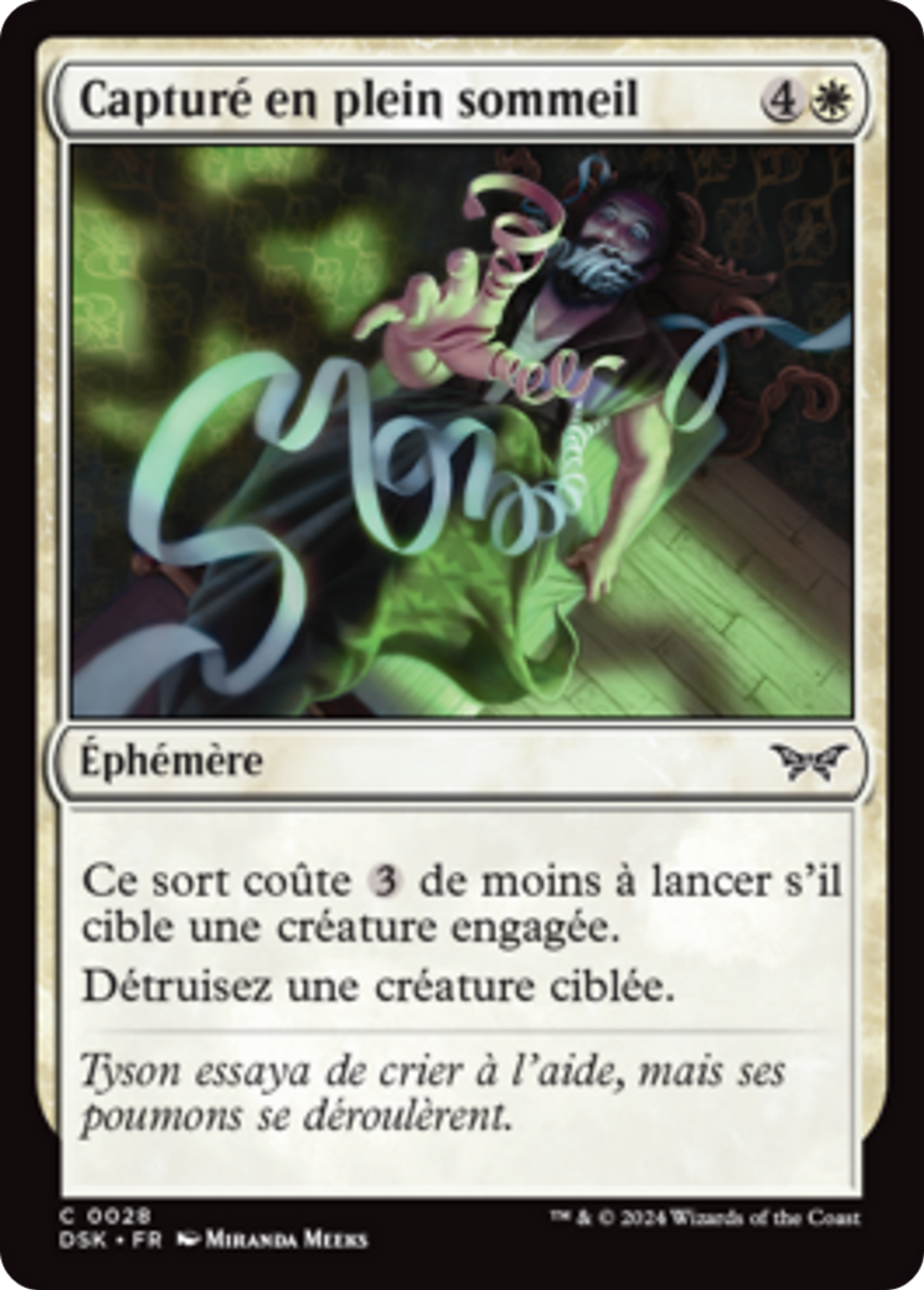 Capturé en plein sommeil — Duskmourn: House of Horror — Magic: The Gathering