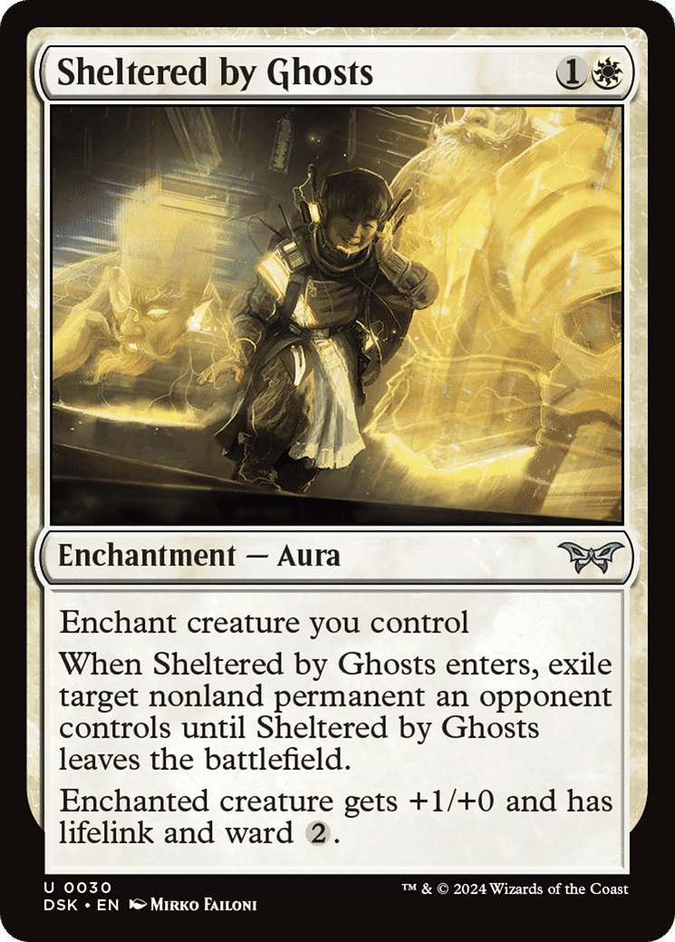 Sheltered by Ghosts — Duskmourn: House of Horror — Magic: The Gathering