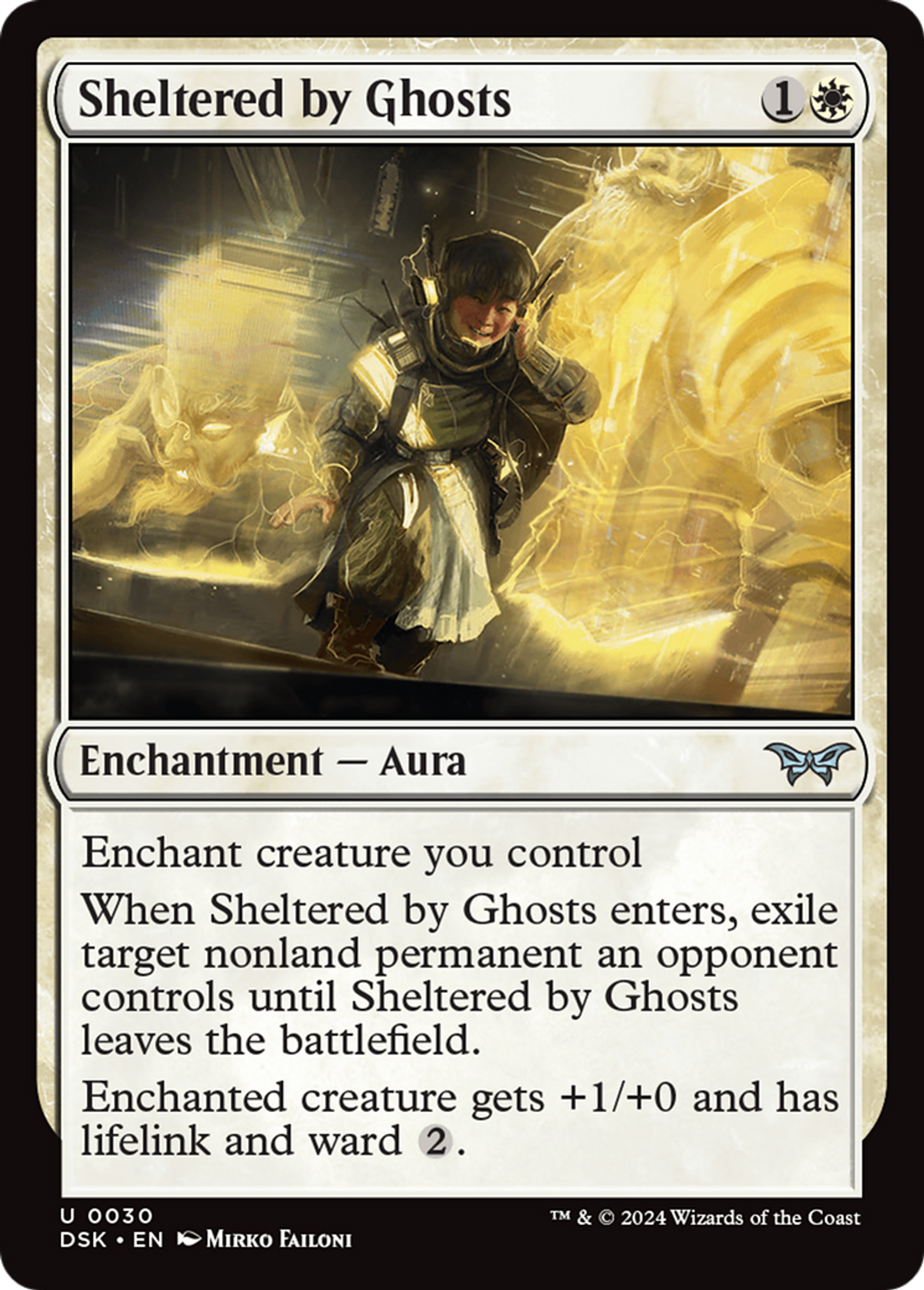 Protégé par les fantômes — Duskmourn: House of Horror — Magic: The Gathering