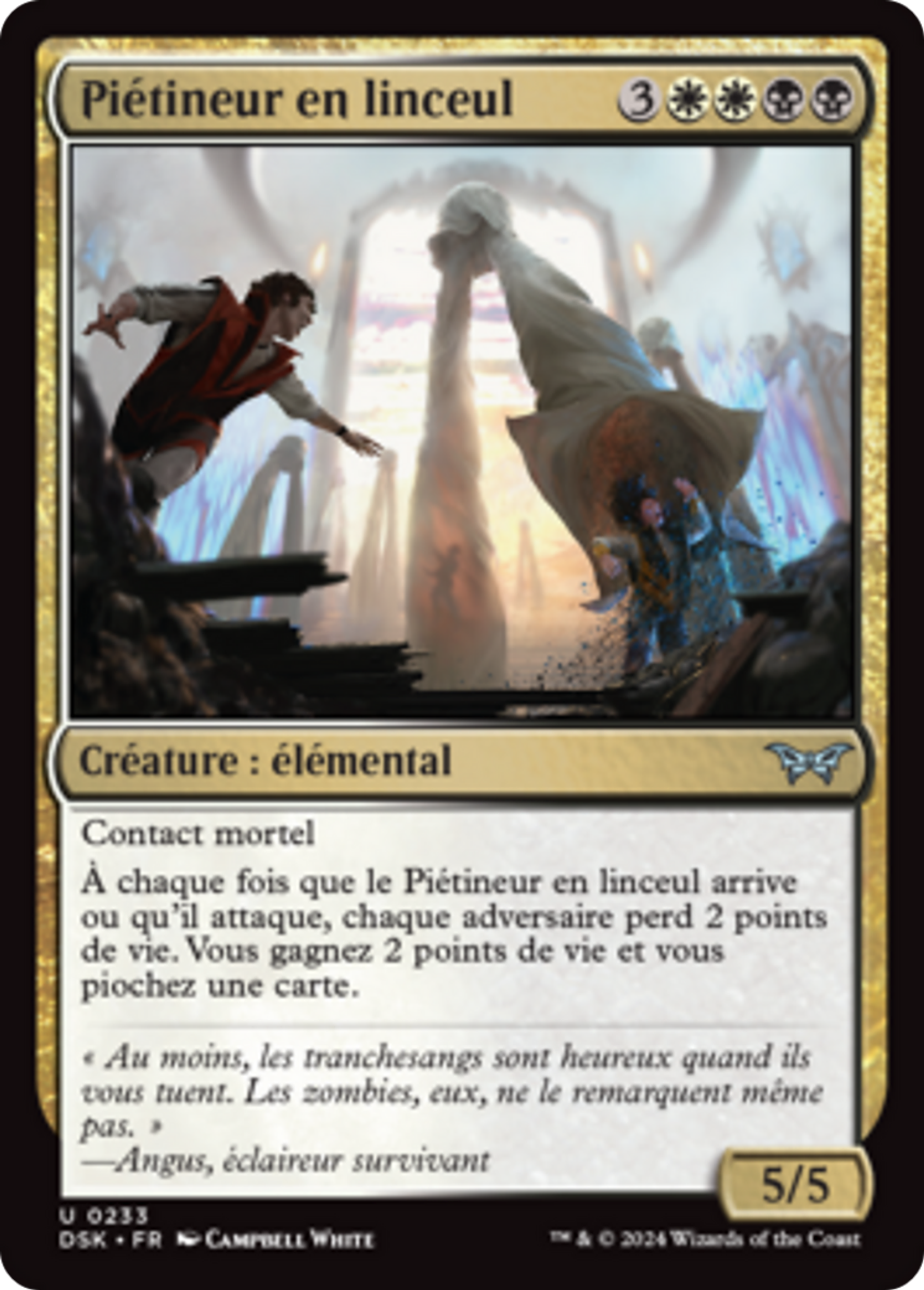 Piétineur en linceul — Duskmourn: House of Horror — Magic: The Gathering
