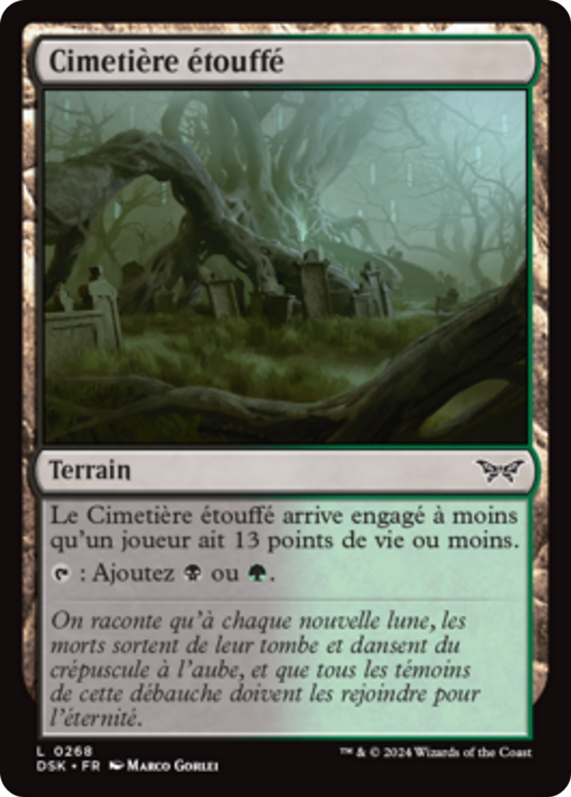 Cimetière étouffé — Duskmourn: House of Horror — Magic: The Gathering