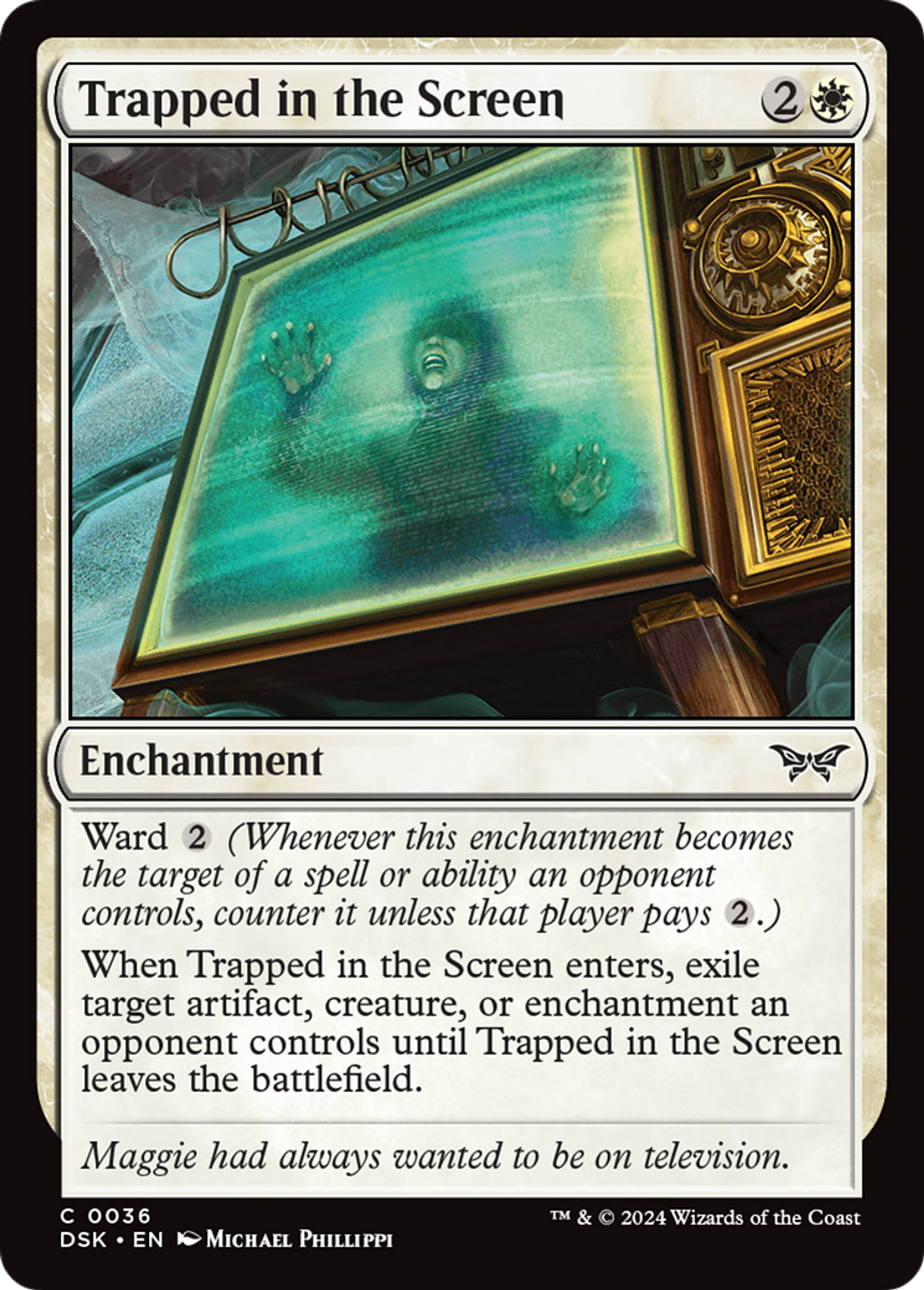 Prisonnier de l'écran — Duskmourn: House of Horror — Magic: The Gathering