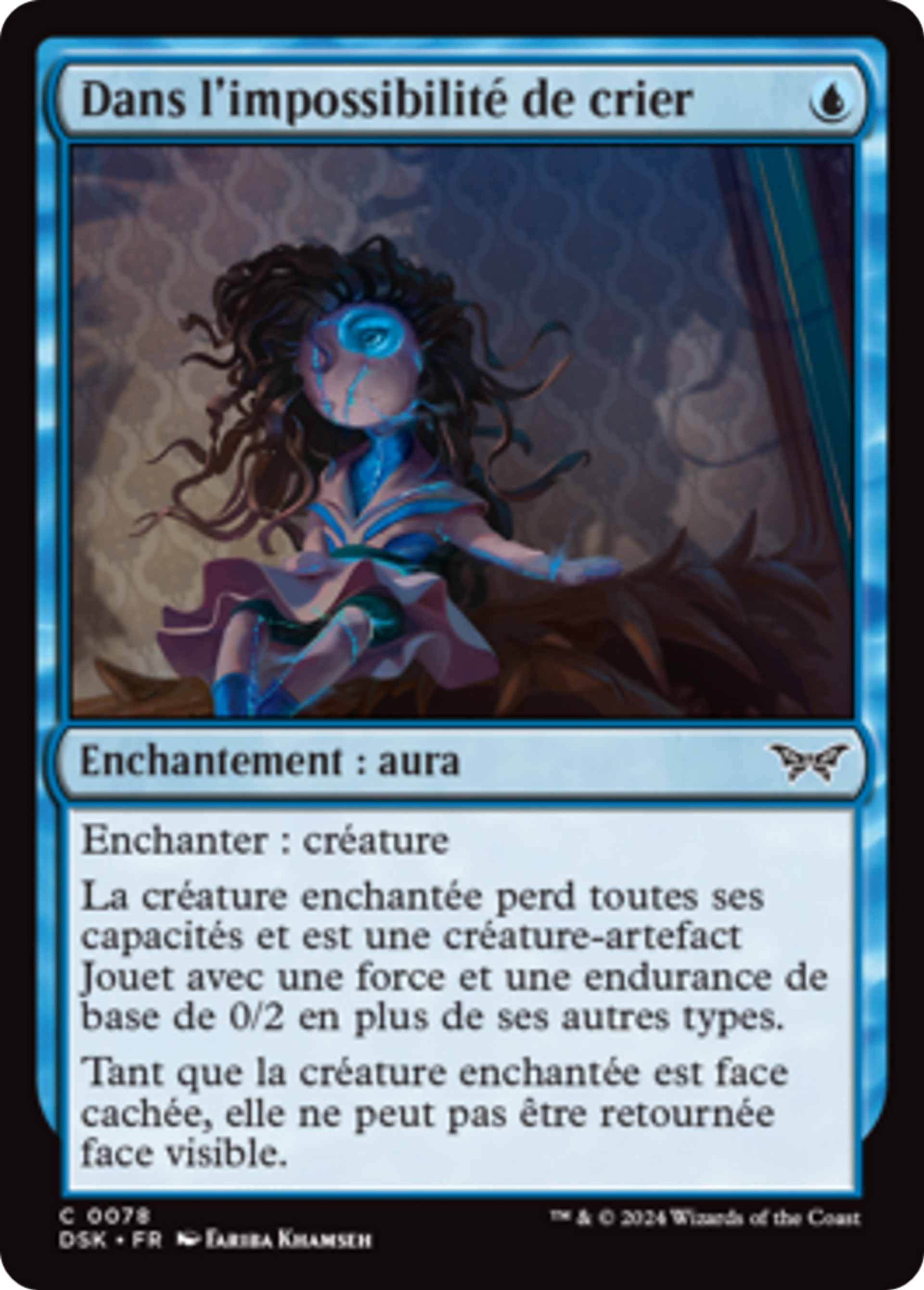 Dans l'impossibilité de crier — Duskmourn: House of Horror — Magic: The Gathering