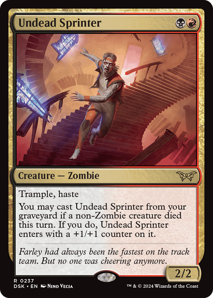 Undead Sprinter — Duskmourn: House of Horror — Magic: The Gathering