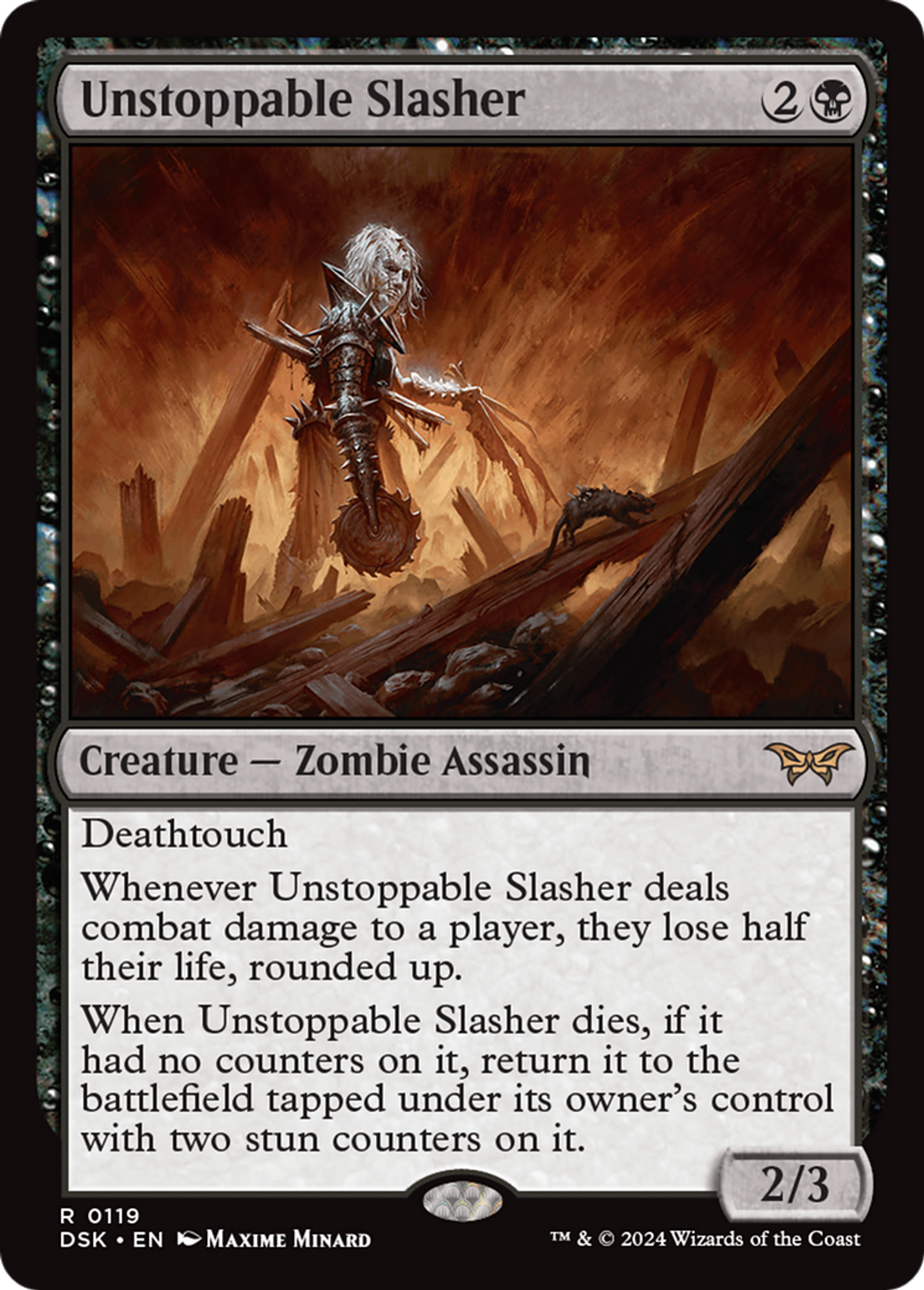Unstoppable Slasher — Duskmourn: House of Horror — Magic: The Gathering