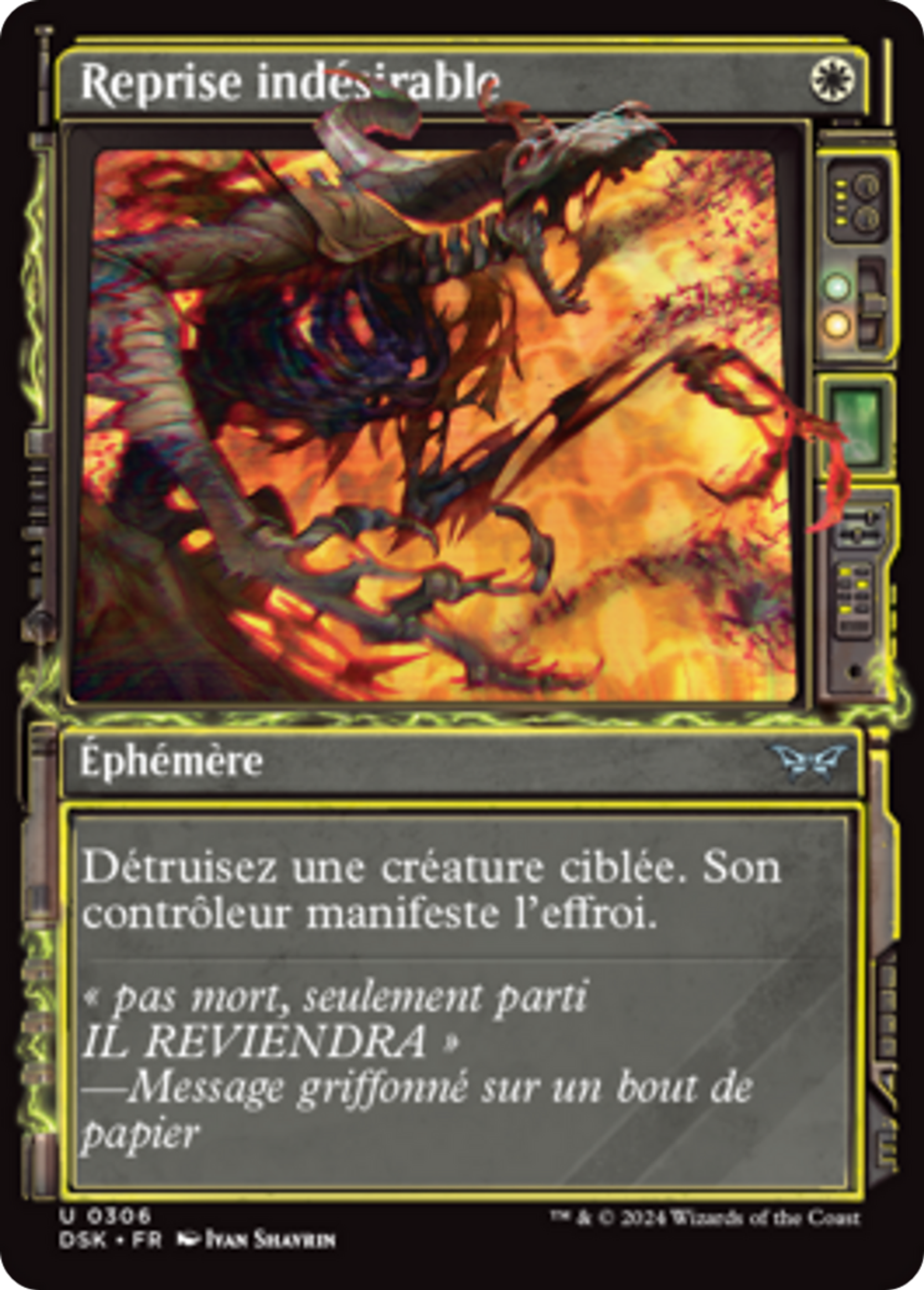 Reprise indésirable — Duskmourn: House of Horror — Magic: The Gathering
