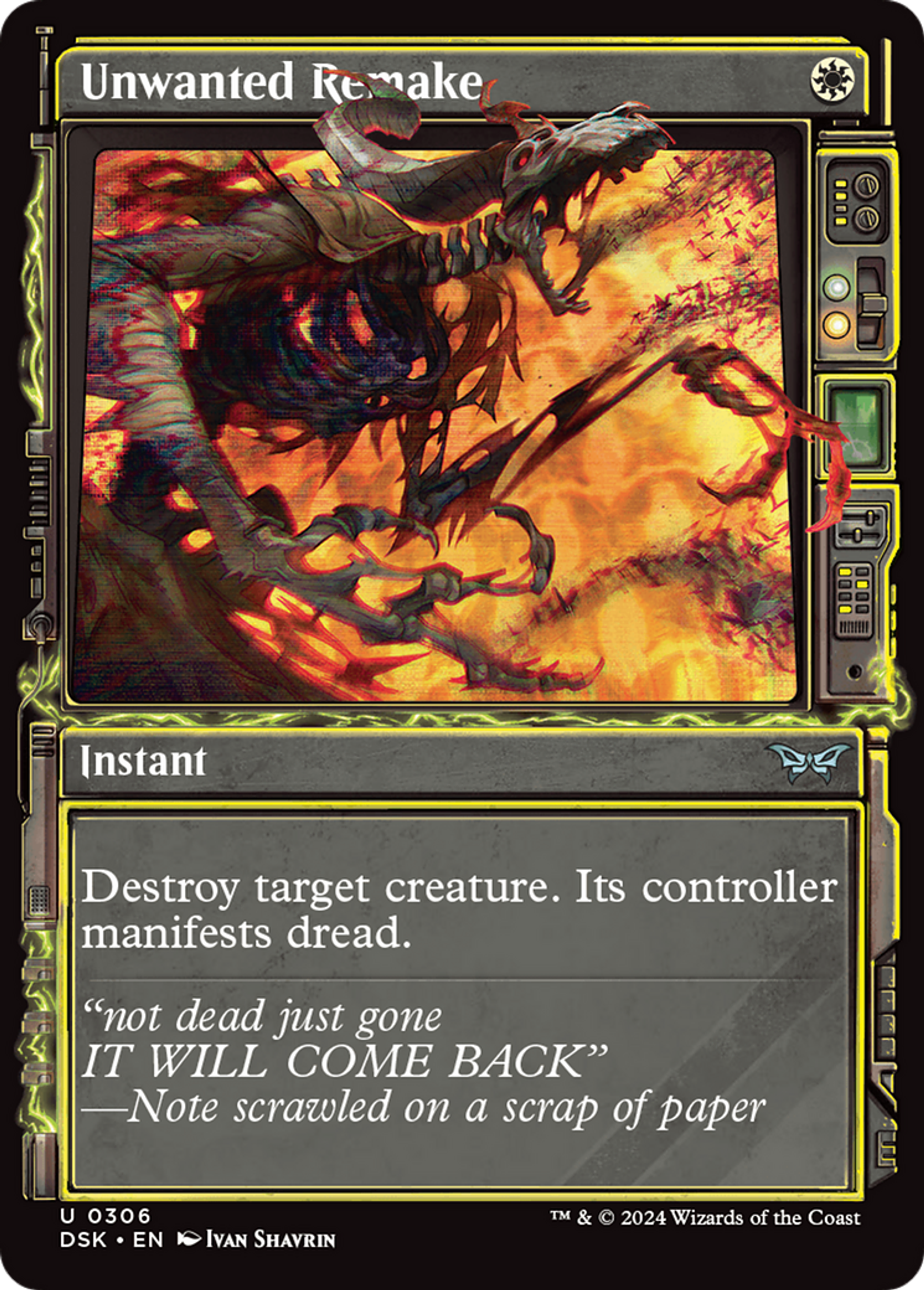 Reprise indésirable — Duskmourn: House of Horror — Magic: The Gathering