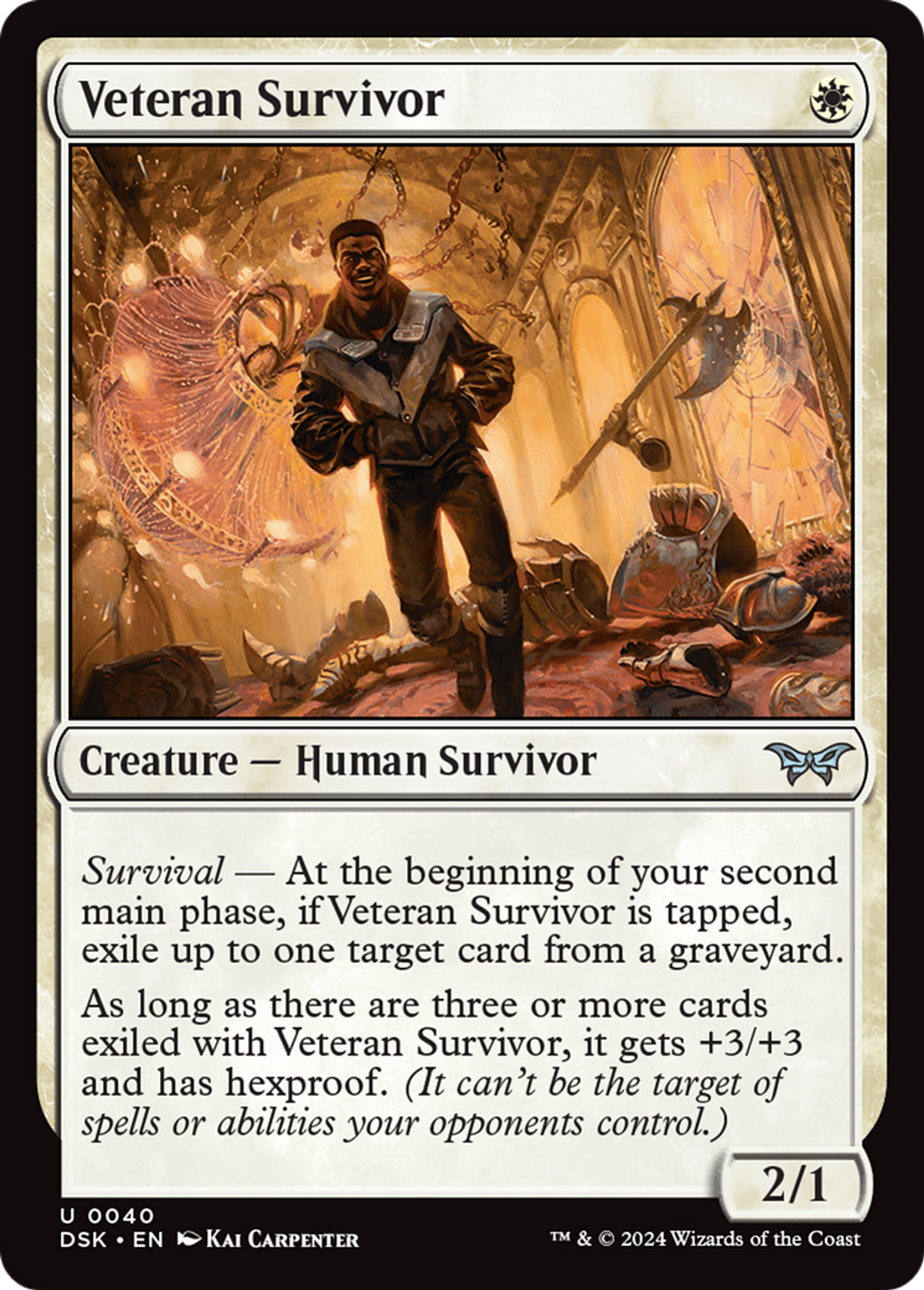 Survivant vétéran — Duskmourn: House of Horror — Magic: The Gathering
