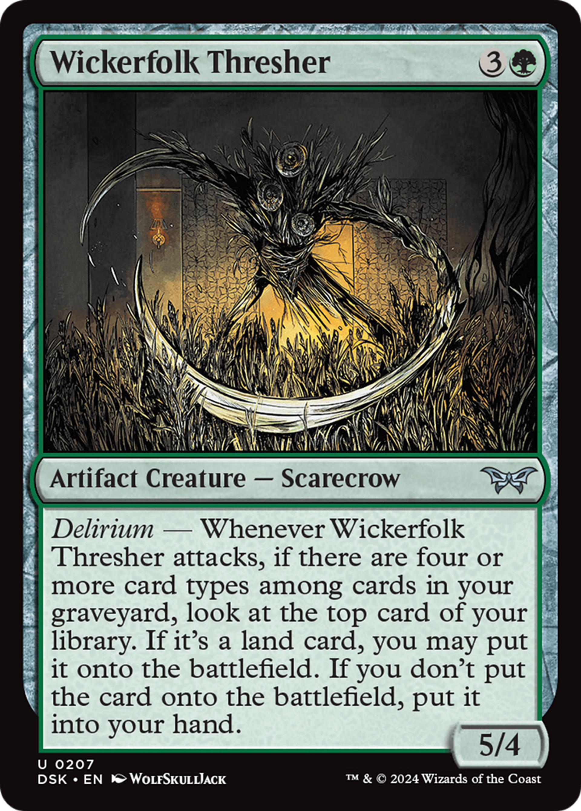 Wickerfolk Thresher — Duskmourn: House of Horror — Magic: The Gathering
