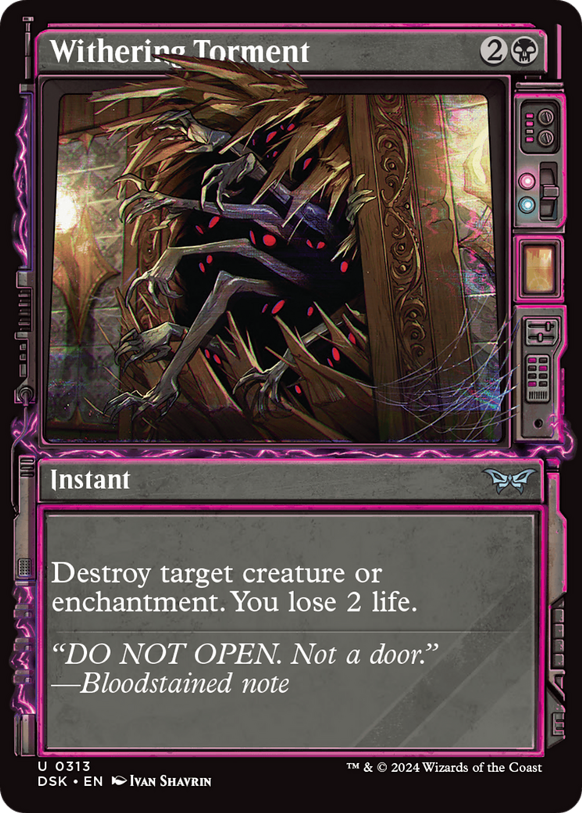 Tourment flétrisseur — Duskmourn: House of Horror — Magic: The Gathering