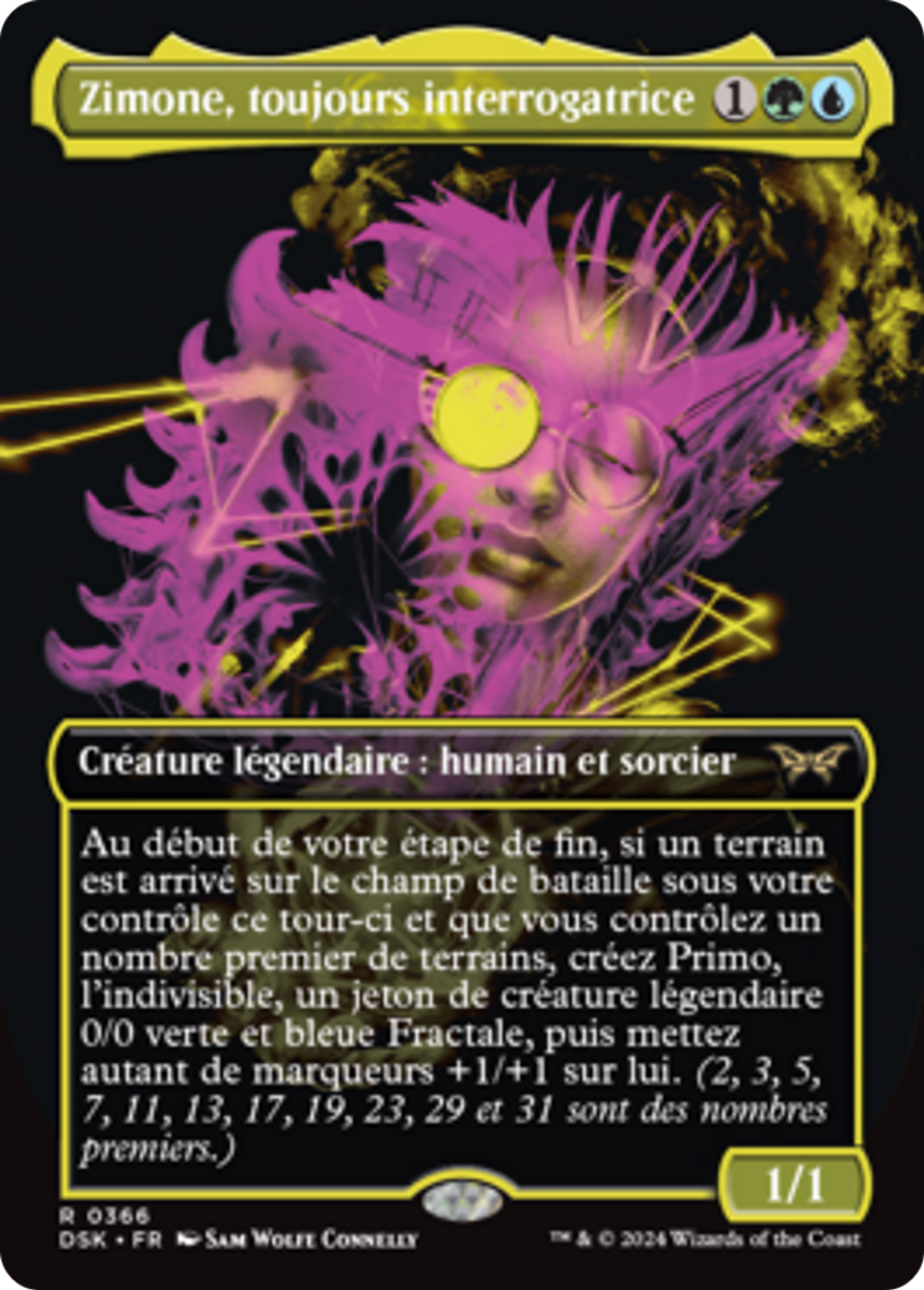 Zimone, toujours interrogatrice — Duskmourn: House of Horror — Magic: The Gathering