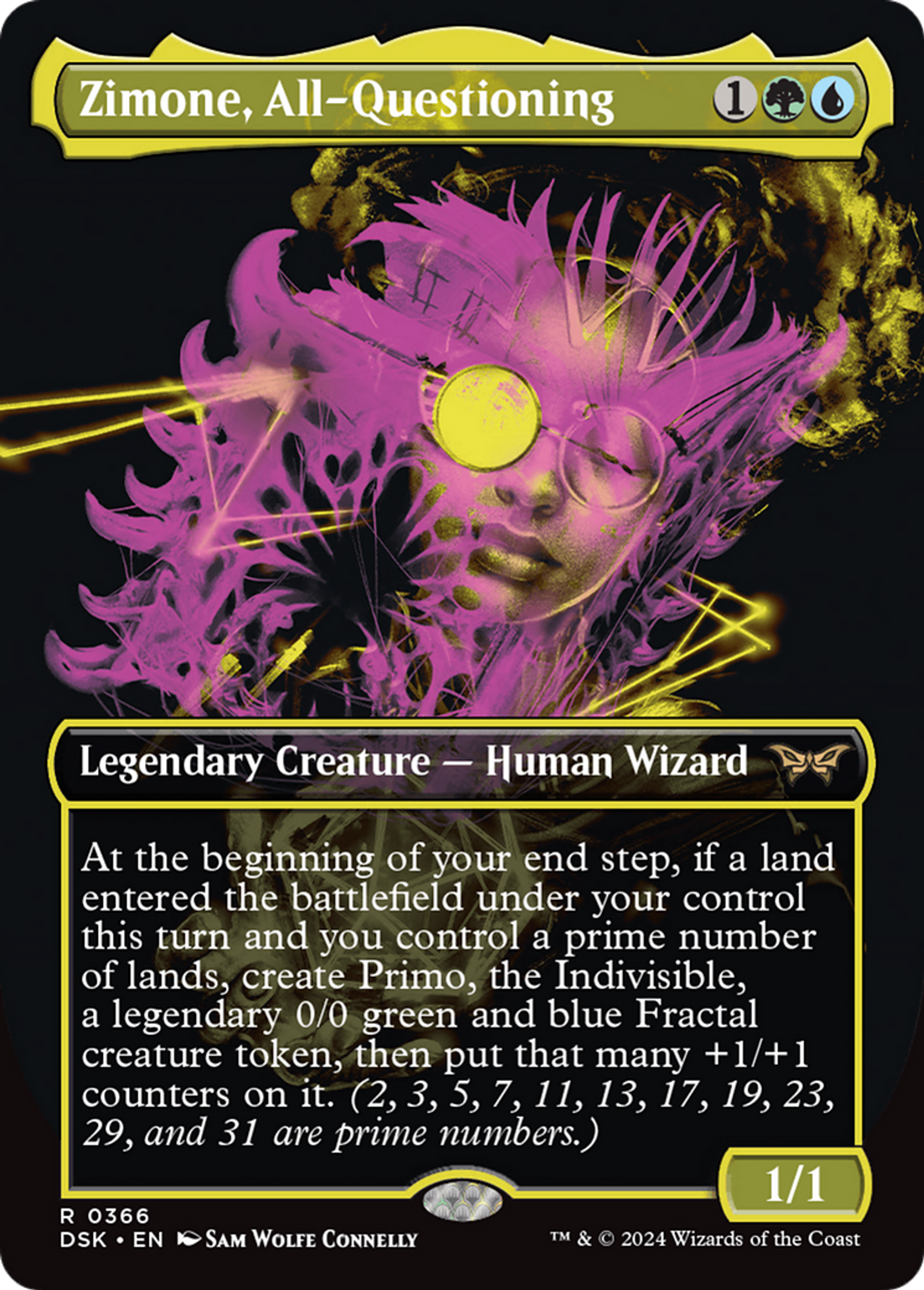 Zimone, toujours interrogatrice — Duskmourn: House of Horror — Magic: The Gathering