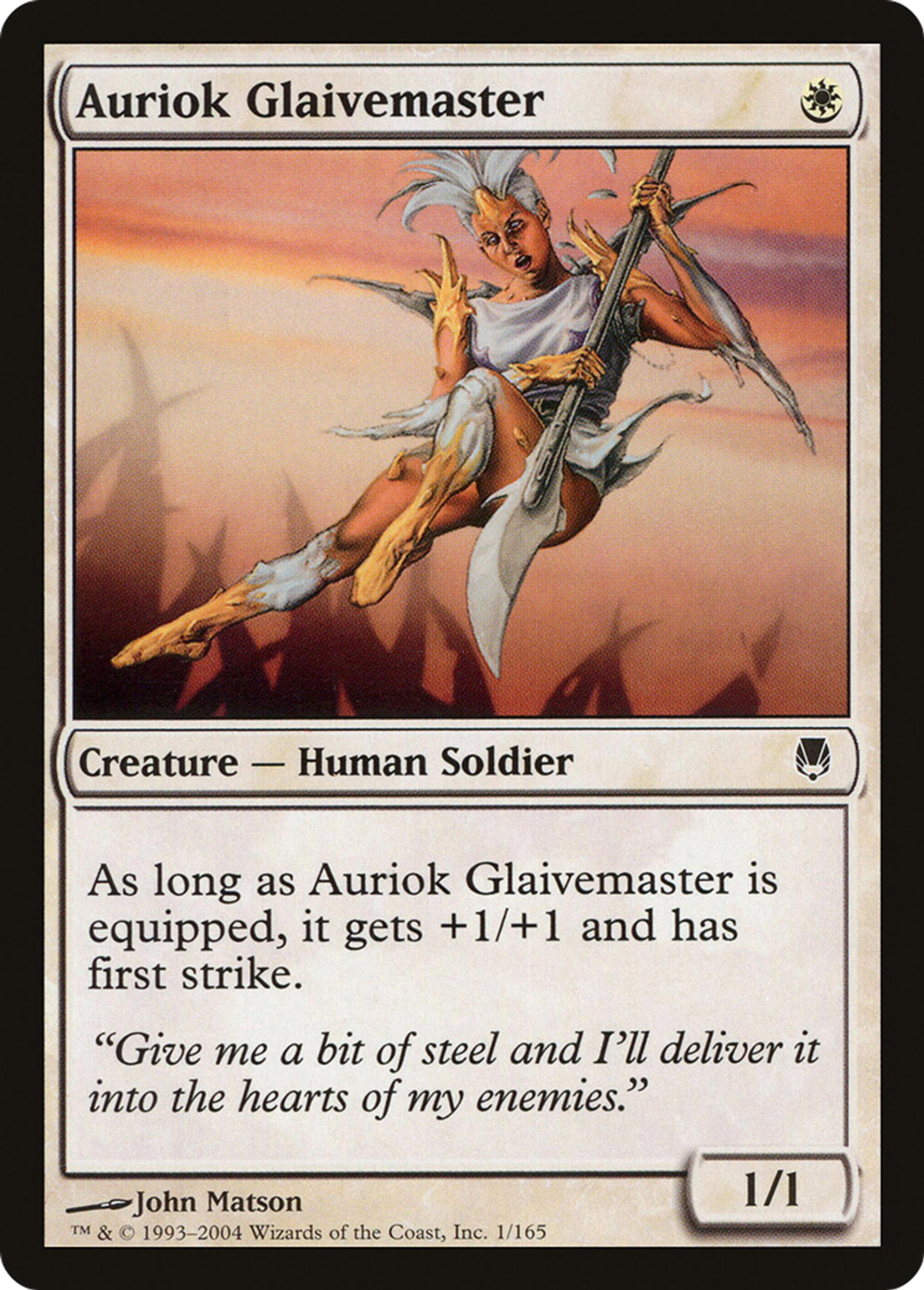 Auriok Glaivemaster — Darksteel — Magic: The Gathering