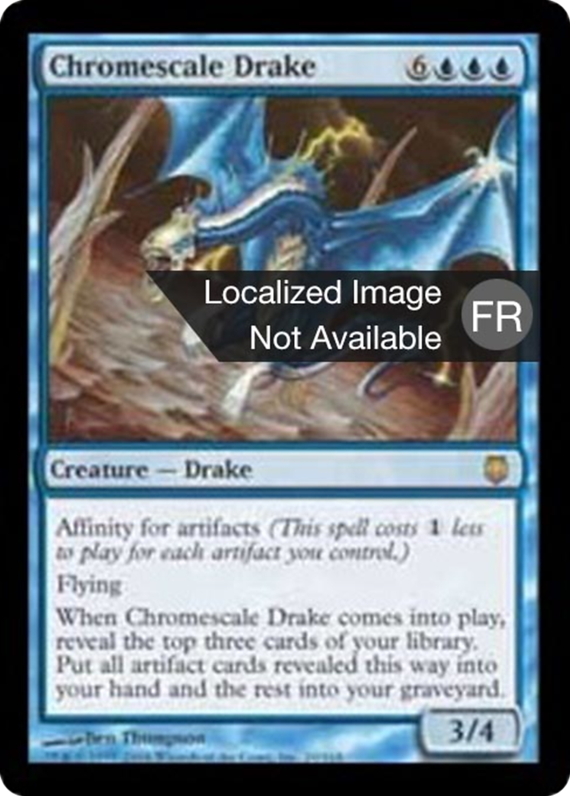 Drakôn à écailles de chrome — Darksteel — Magic: The Gathering