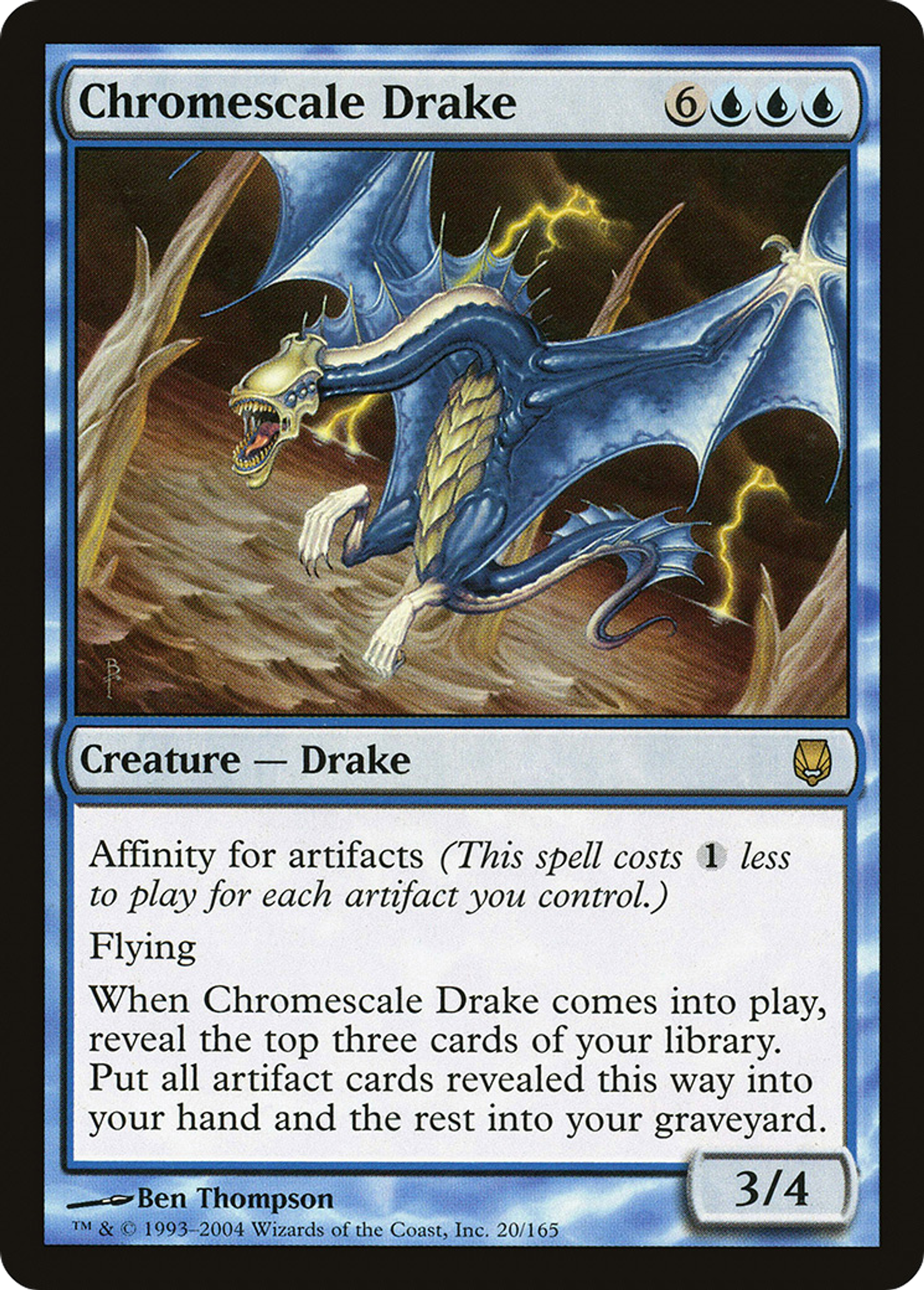 Chromescale Drake — Darksteel — Magic: The Gathering