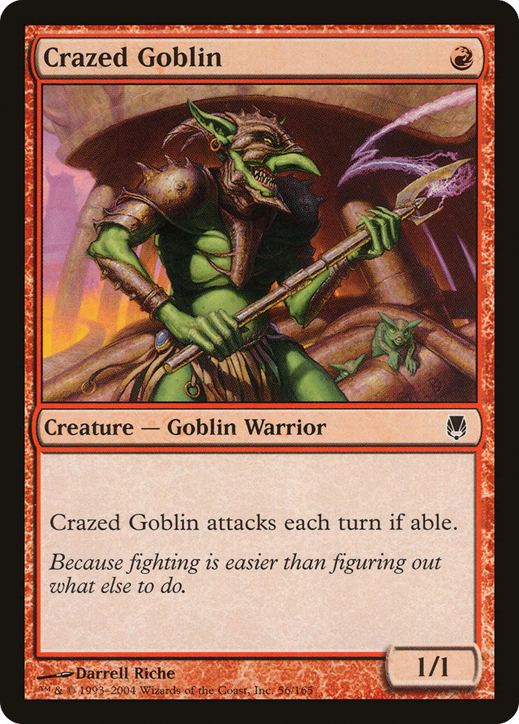 Crazed Goblin — Darksteel — Magic: The Gathering
