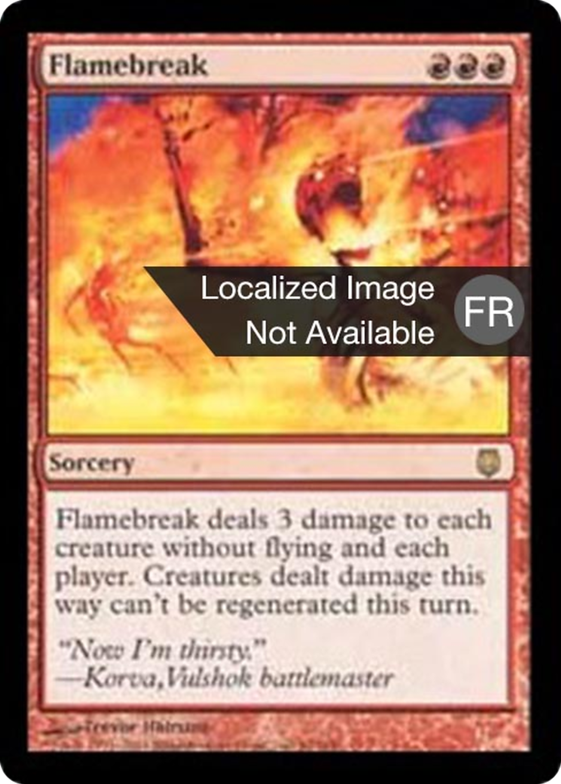 Départ de flammes — Darksteel — Magic: The Gathering
