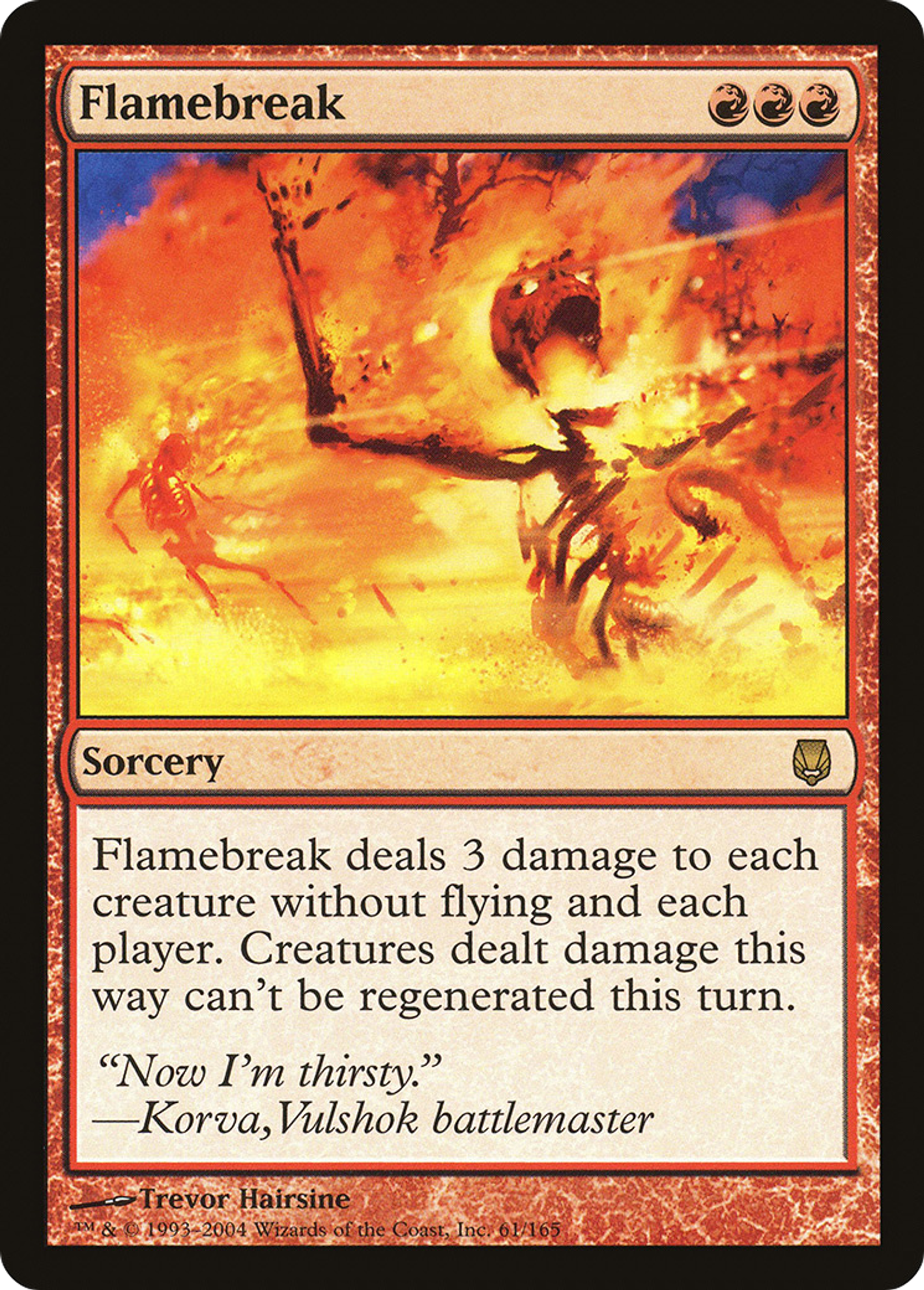 Départ de flammes — Darksteel — Magic: The Gathering