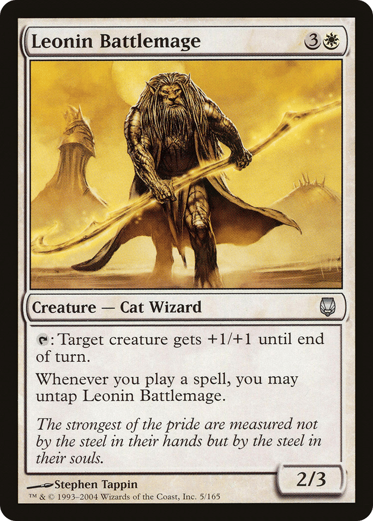 Leonin Battlemage — Darksteel — Magic: The Gathering