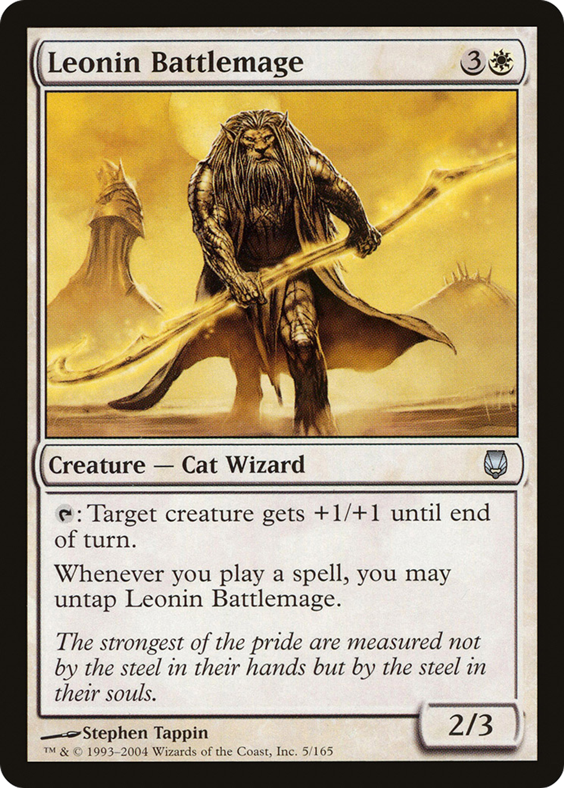 Leonin Battlemage — Darksteel — Magic: The Gathering