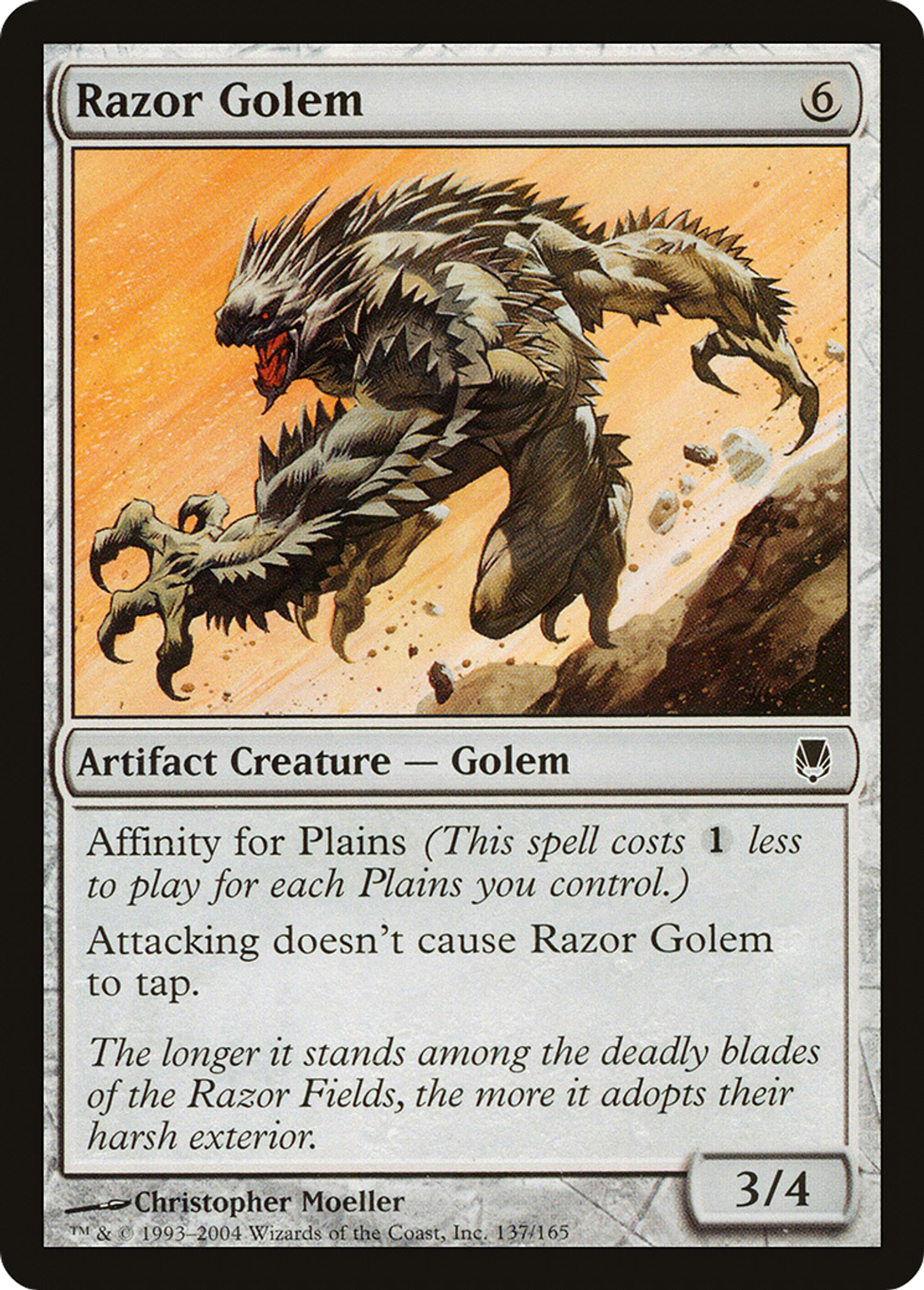 Golem de rasoirs — Darksteel — Magic: The Gathering