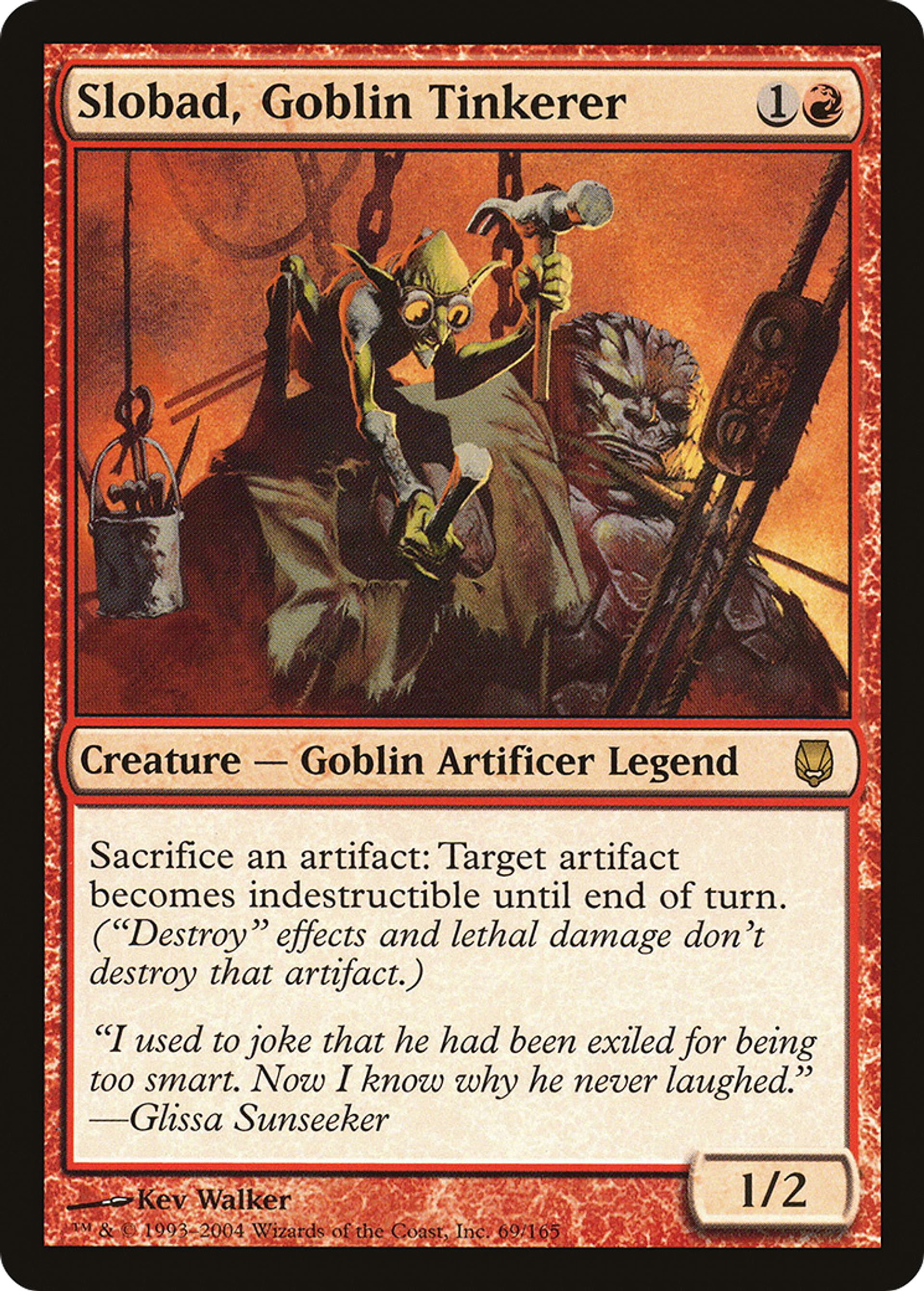 Slobad, rétameur gobelin — Darksteel — Magic: The Gathering