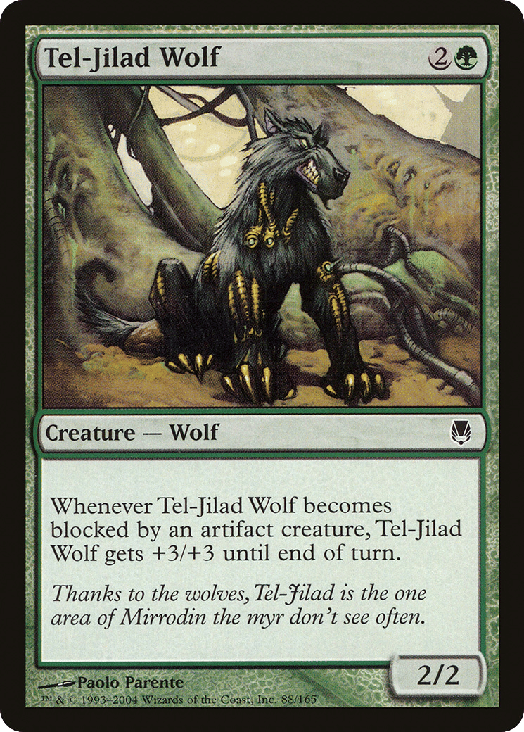 Tel-Jilad Wolf — Darksteel — Magic: The Gathering