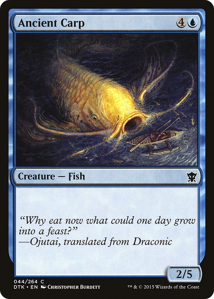 Ancient Carp — Dragons of Tarkir — Magic: The Gathering