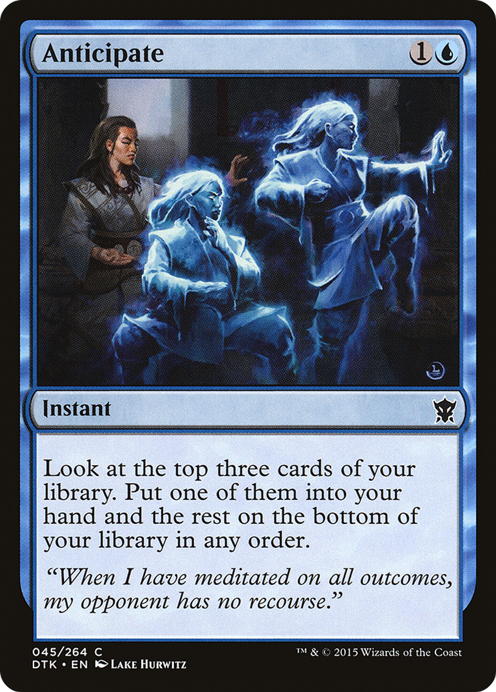Anticipation — Dragons of Tarkir — Magic: The Gathering