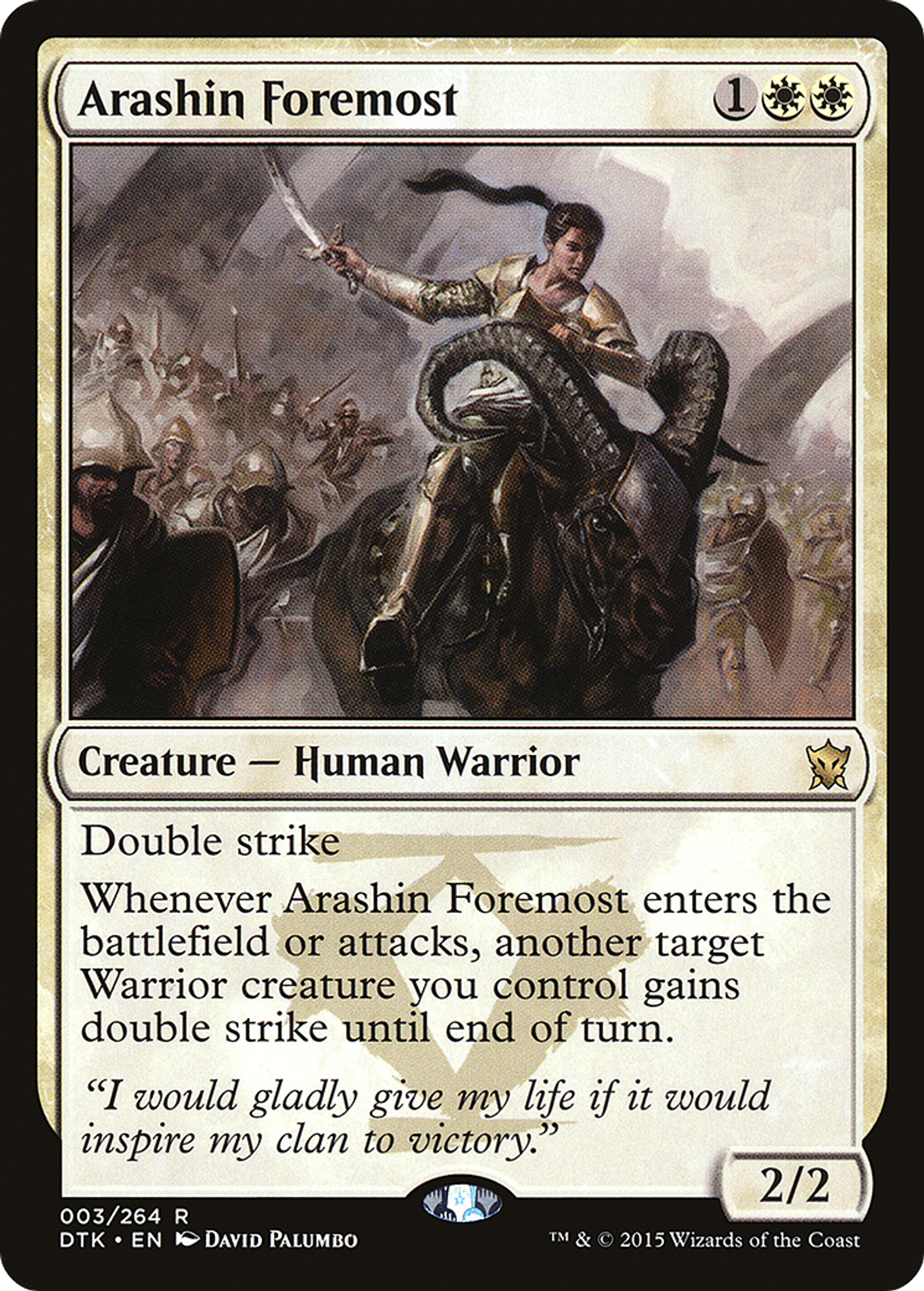 Arashin Foremost — Dragons of Tarkir — Magic: The Gathering