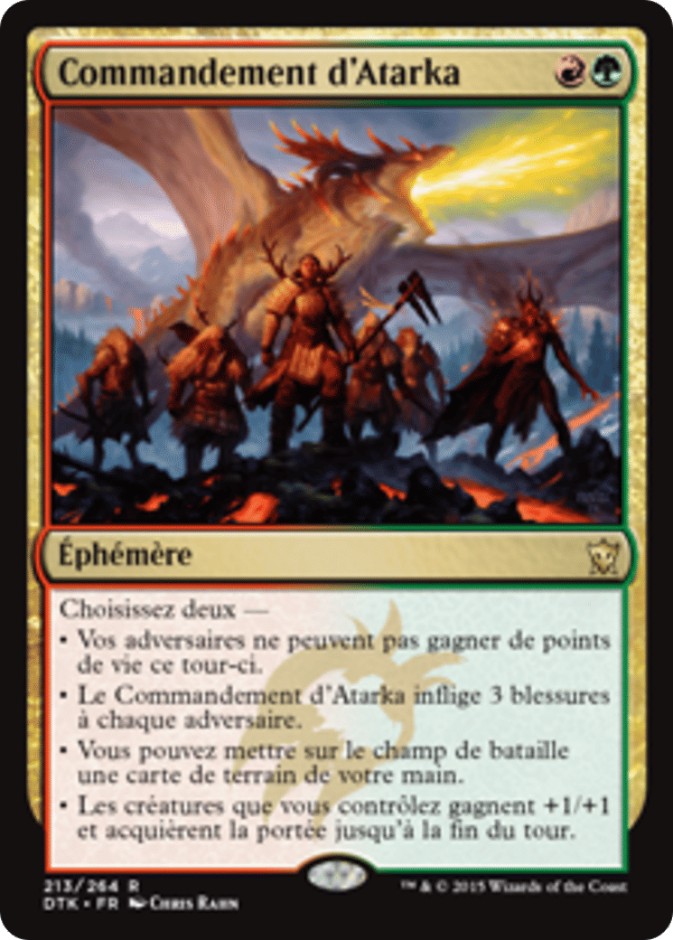 Commandement d'Atarka — Dragons of Tarkir — Magic: The Gathering