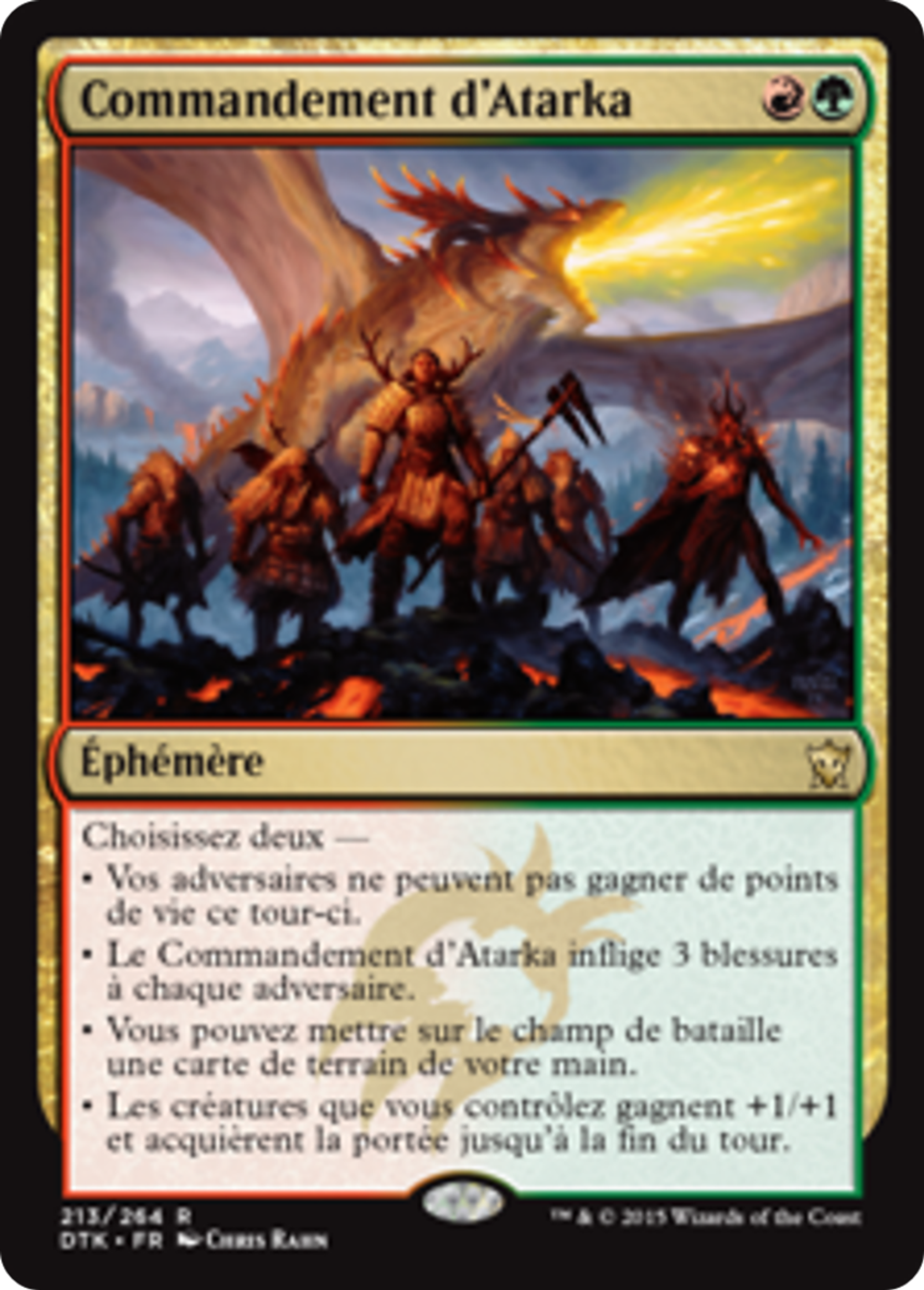 Commandement d'Atarka — Dragons of Tarkir — Magic: The Gathering