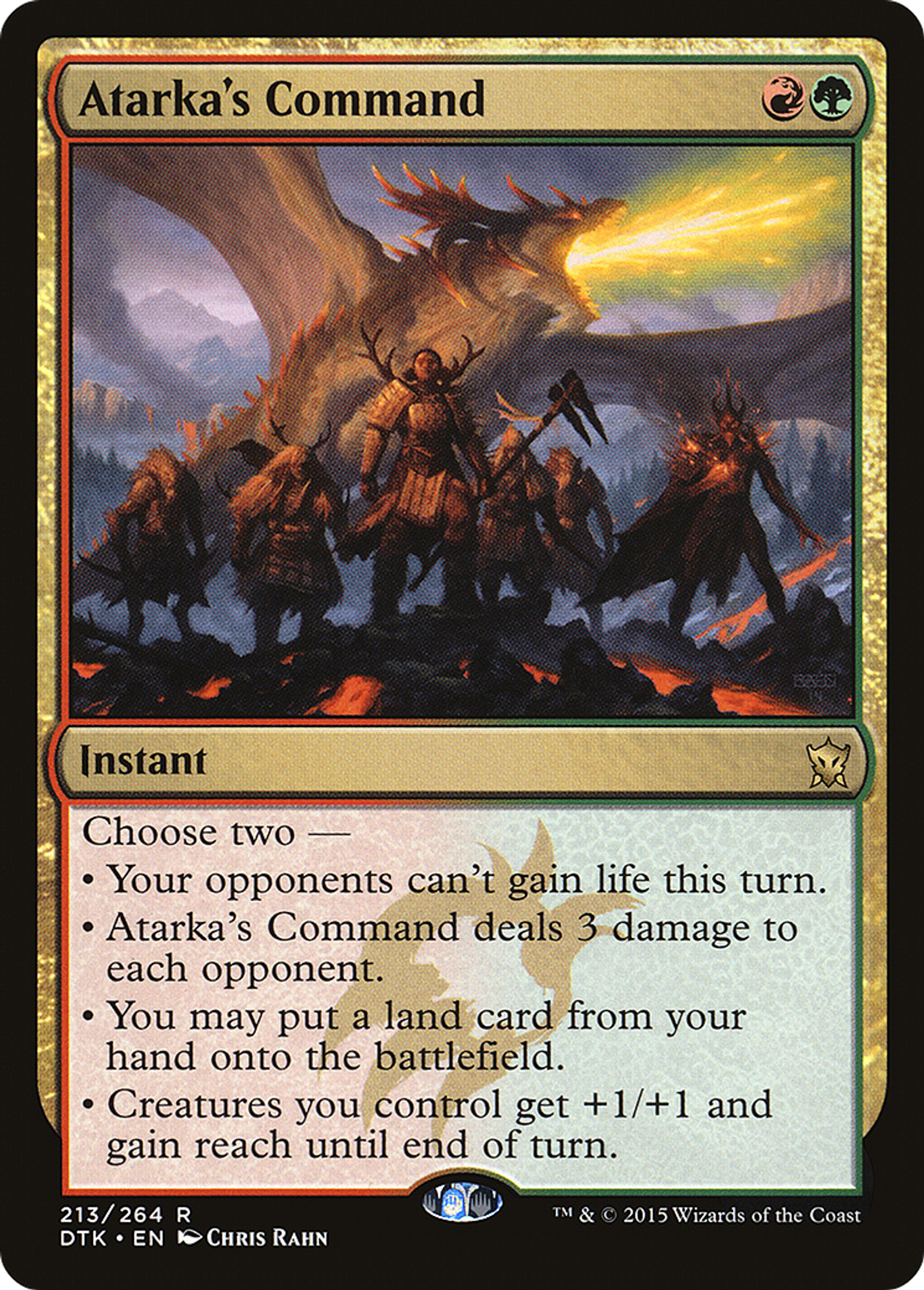 Commandement d'Atarka — Dragons of Tarkir — Magic: The Gathering