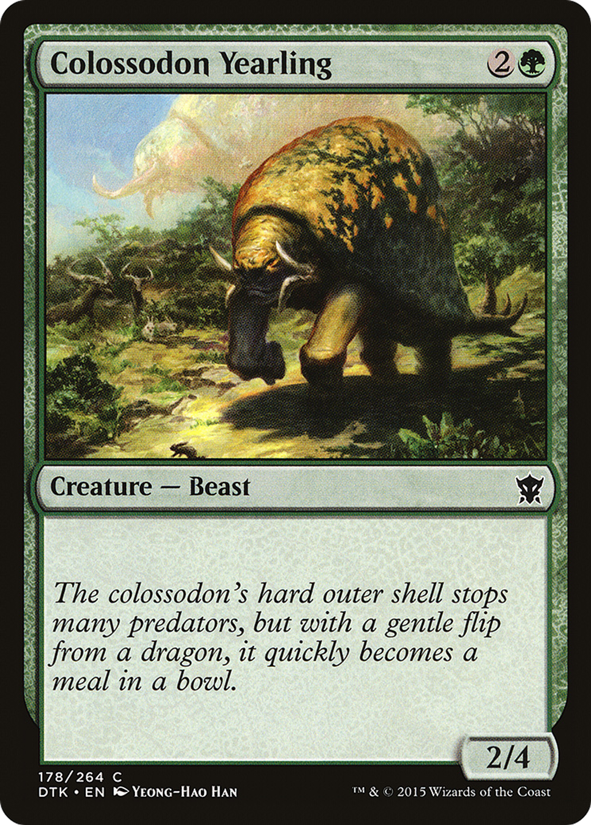 Jeune colossodon — Dragons of Tarkir — Magic: The Gathering