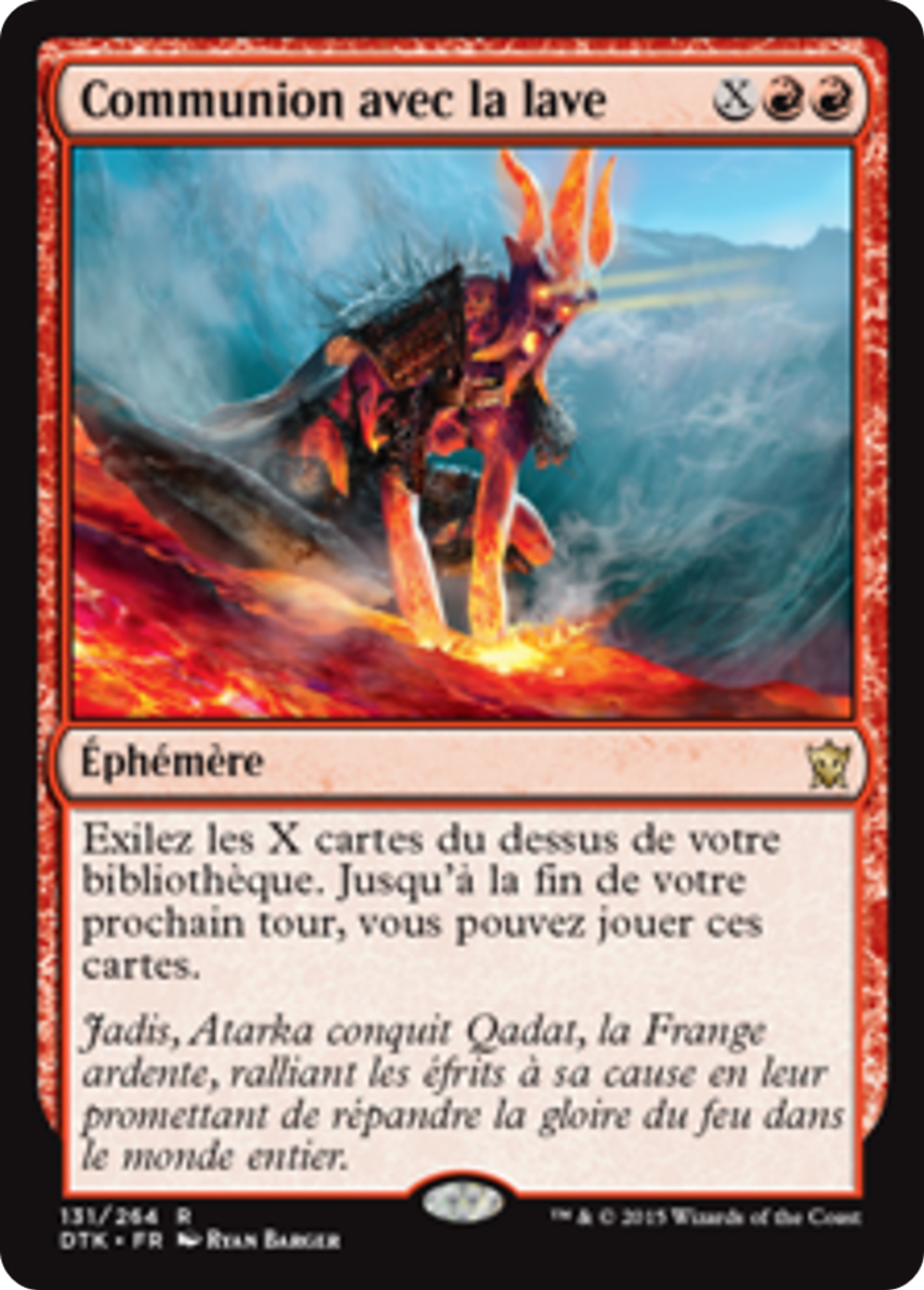 Communion avec la lave — Dragons of Tarkir — Magic: The Gathering