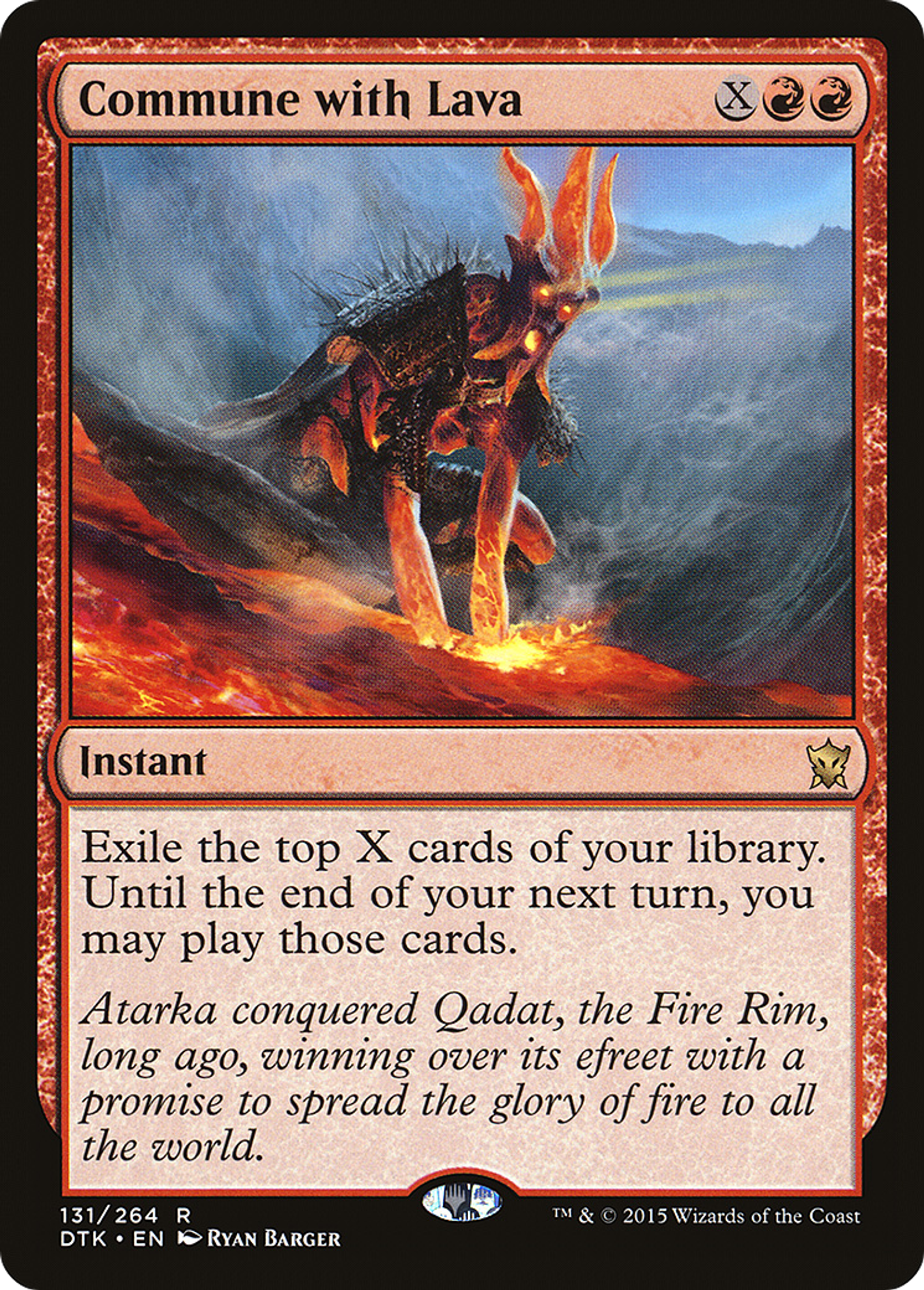 Communion avec la lave — Dragons of Tarkir — Magic: The Gathering