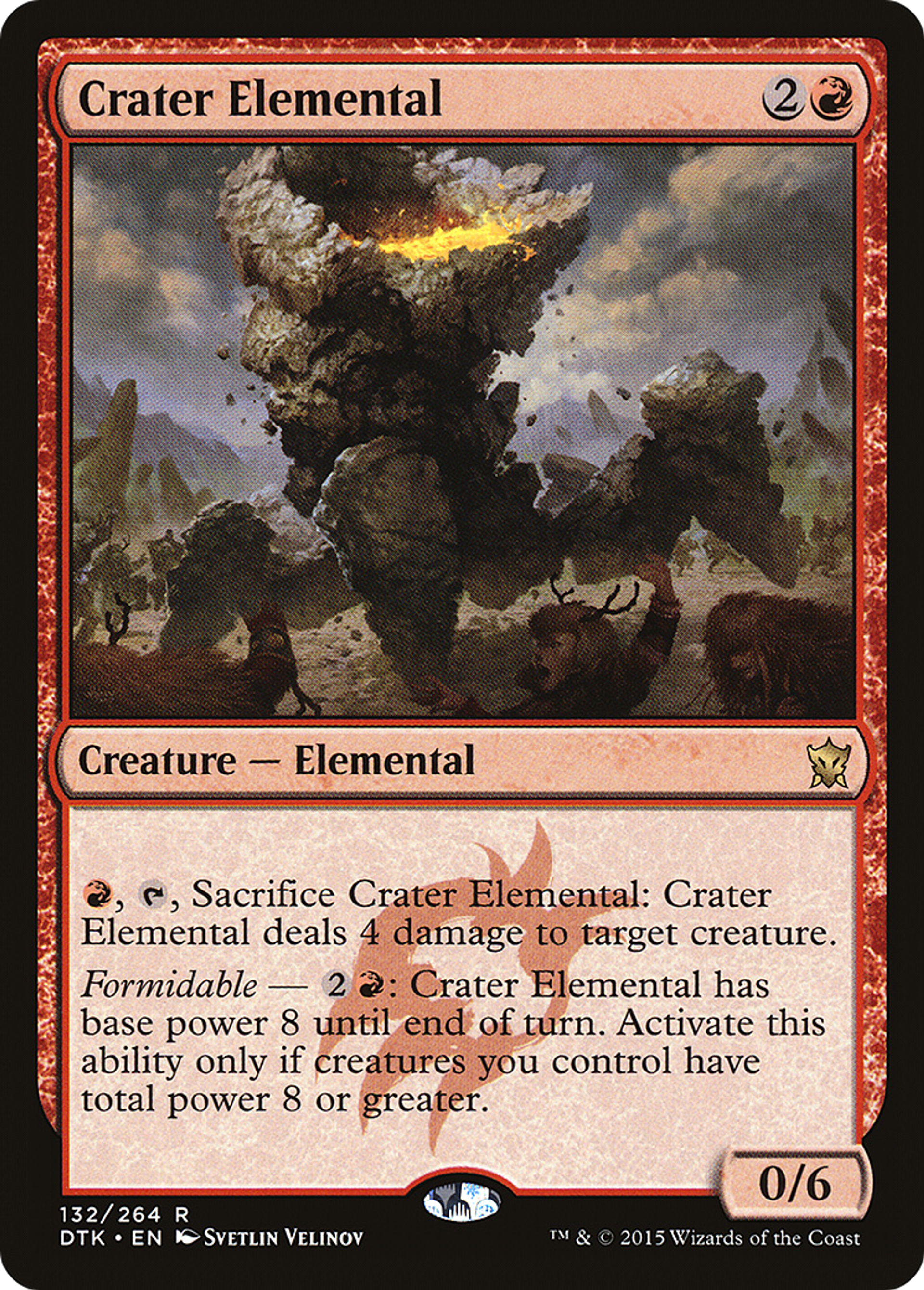 Élémental de cratère — Dragons of Tarkir — Magic: The Gathering