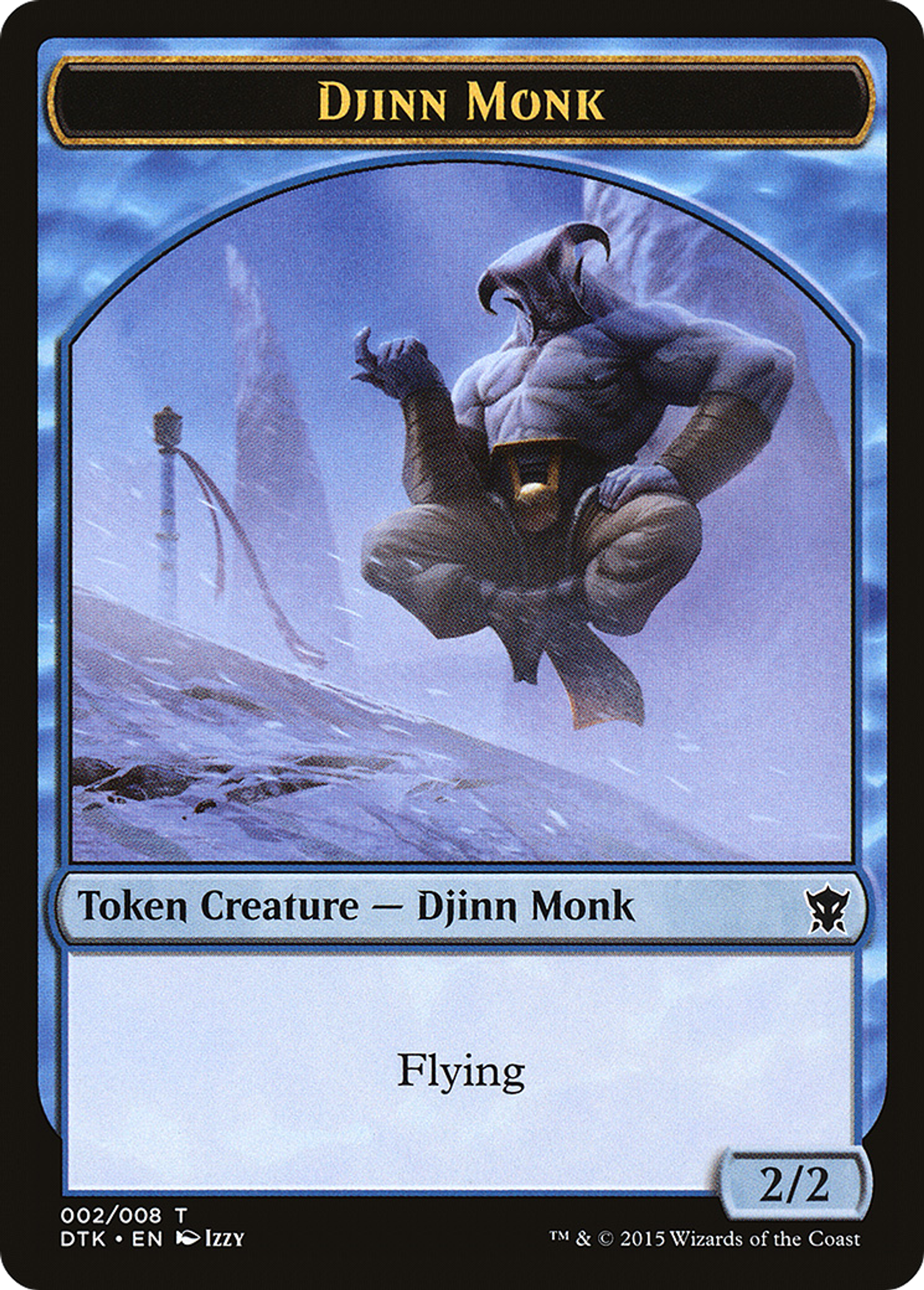 Djinn Monk — Dragons of Tarkir — Magic: The Gathering